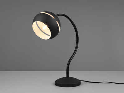meineWunschleuchte LED Tischleuchte, große Leselampe, Nachttisch-lampe touch dimmbar für Bett & Fensterbank, Schwarz
