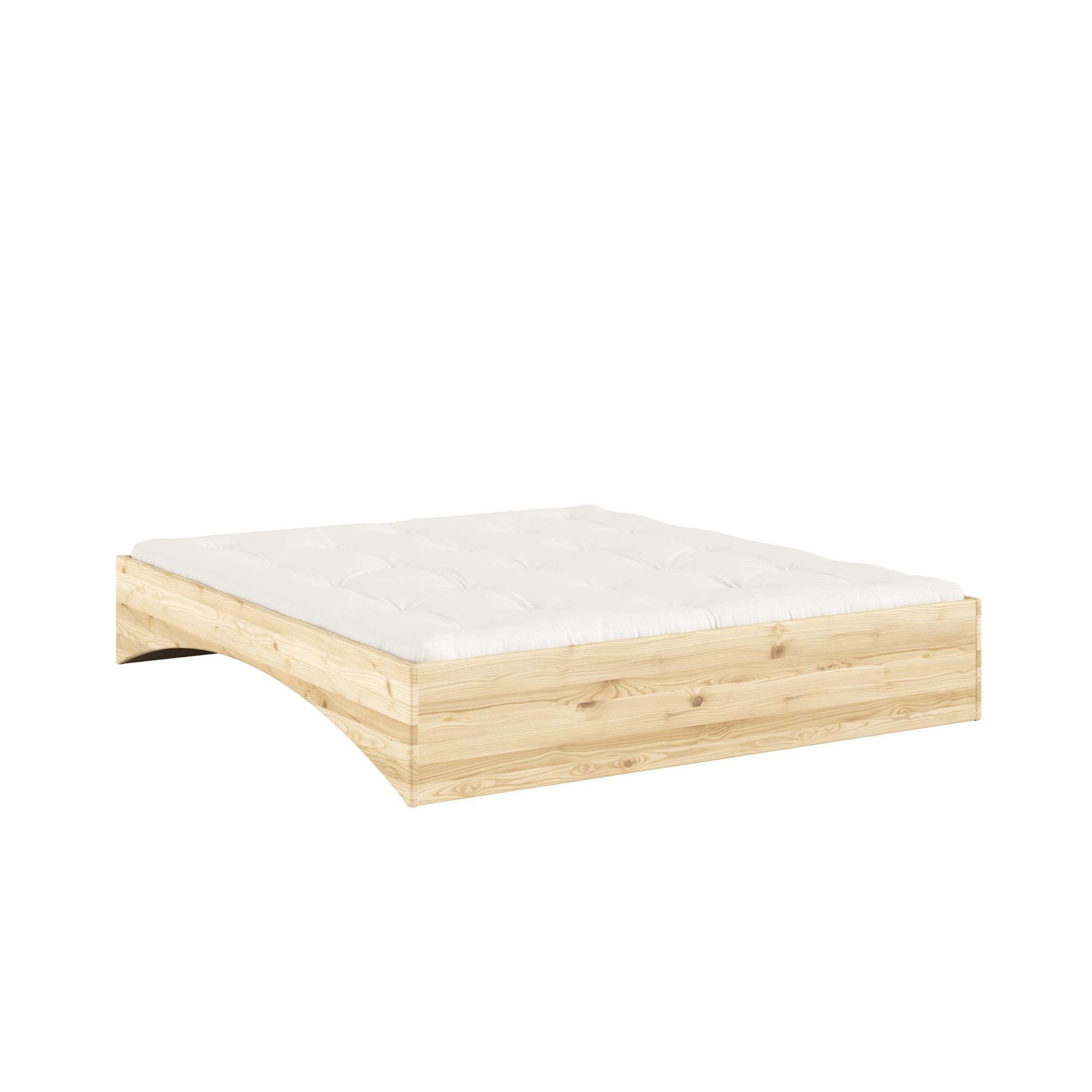 Karup Design Bettgestell Orbit Bed, Massivholzbett, Futonbett, FSC®-zertifiziertem Massivholz (B/H/T ca: 144/164/184x35x205cm), mehrere Größen, inklusive Lattenrost, ohne Matratze, Made in Europe