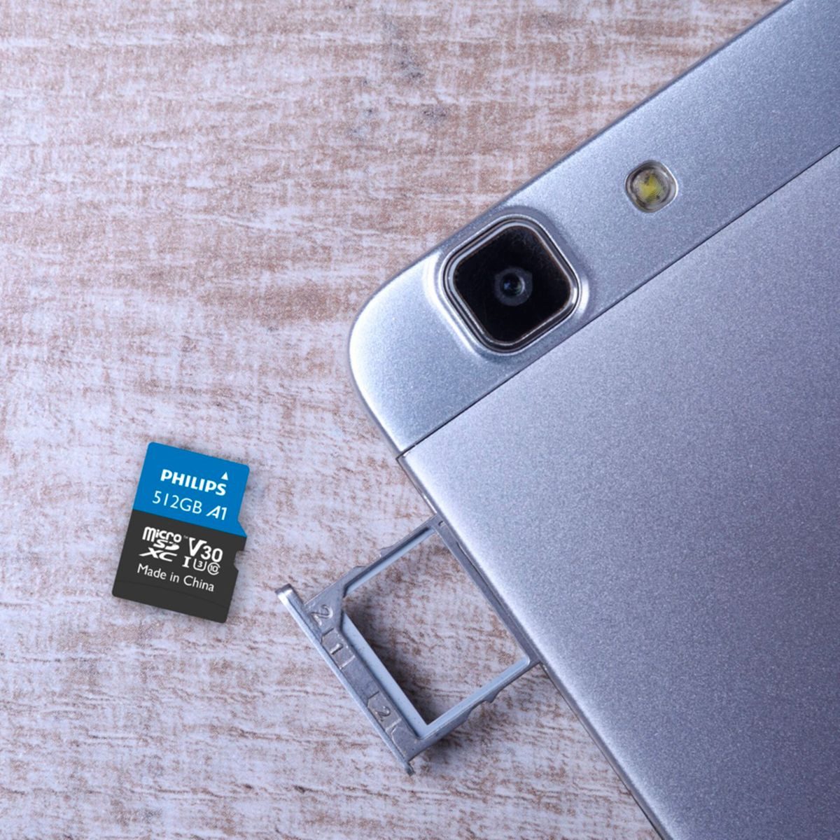 Philips MicroSDXC Card 512GB Class 10 UHS-I U3 incl. Micro SD-Karte