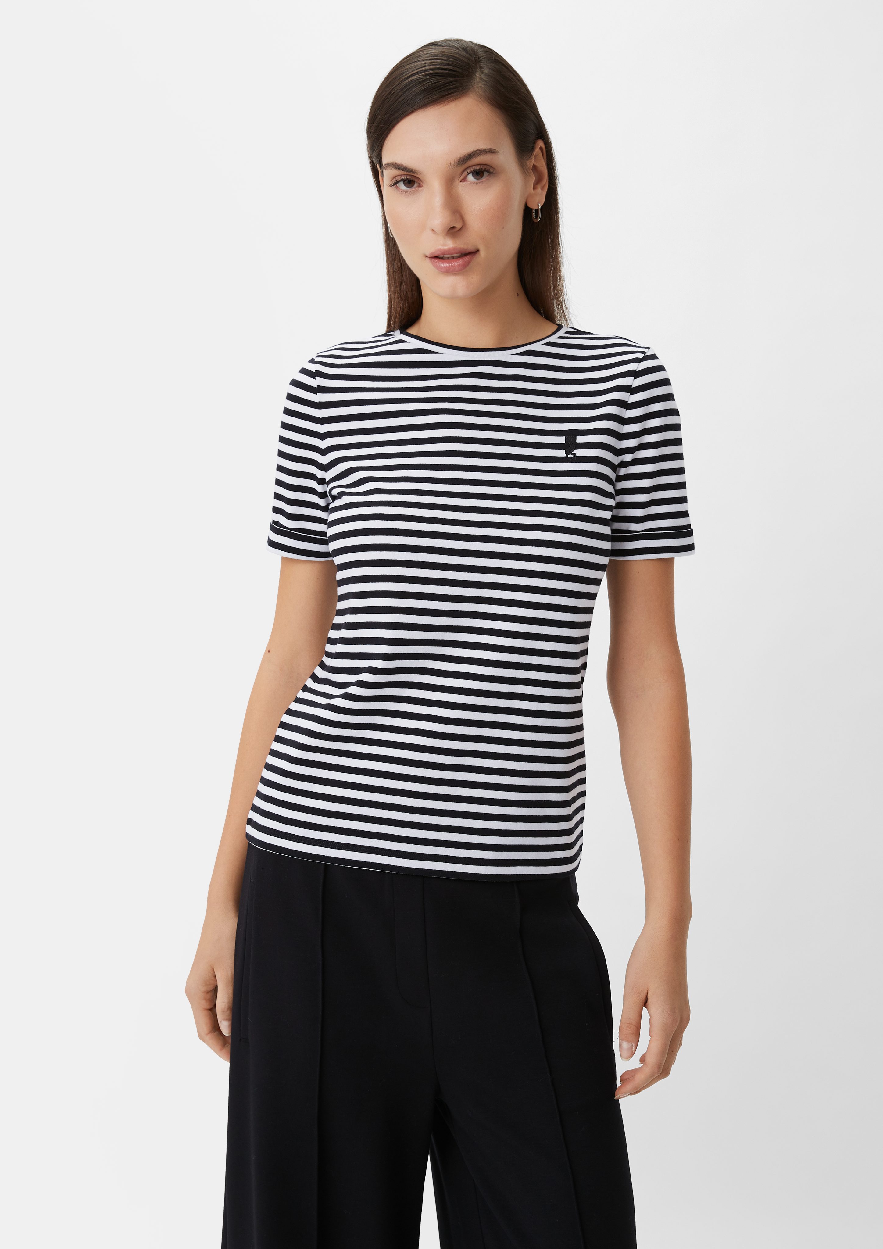 comma casual identity Kurzarmshirt T-Shirt mit günstig online kaufen
