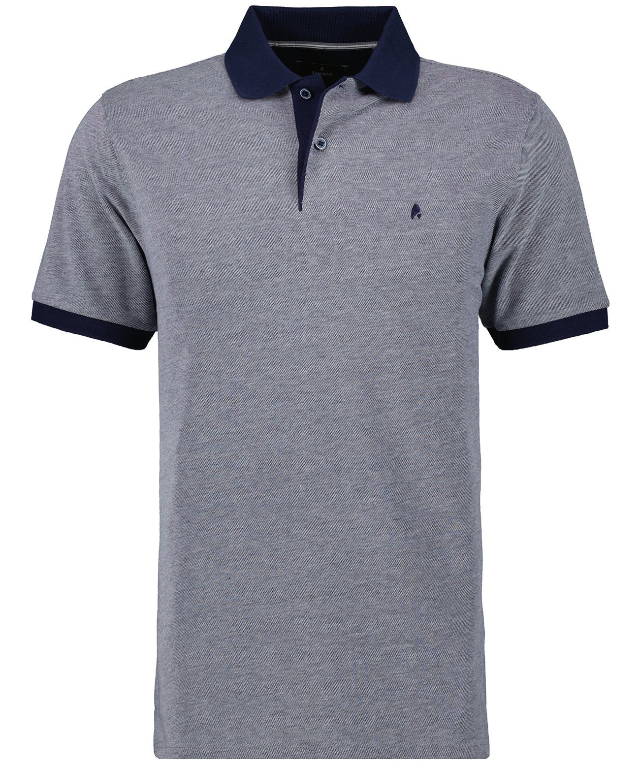 RAGMAN Poloshirt Blau meliert-175