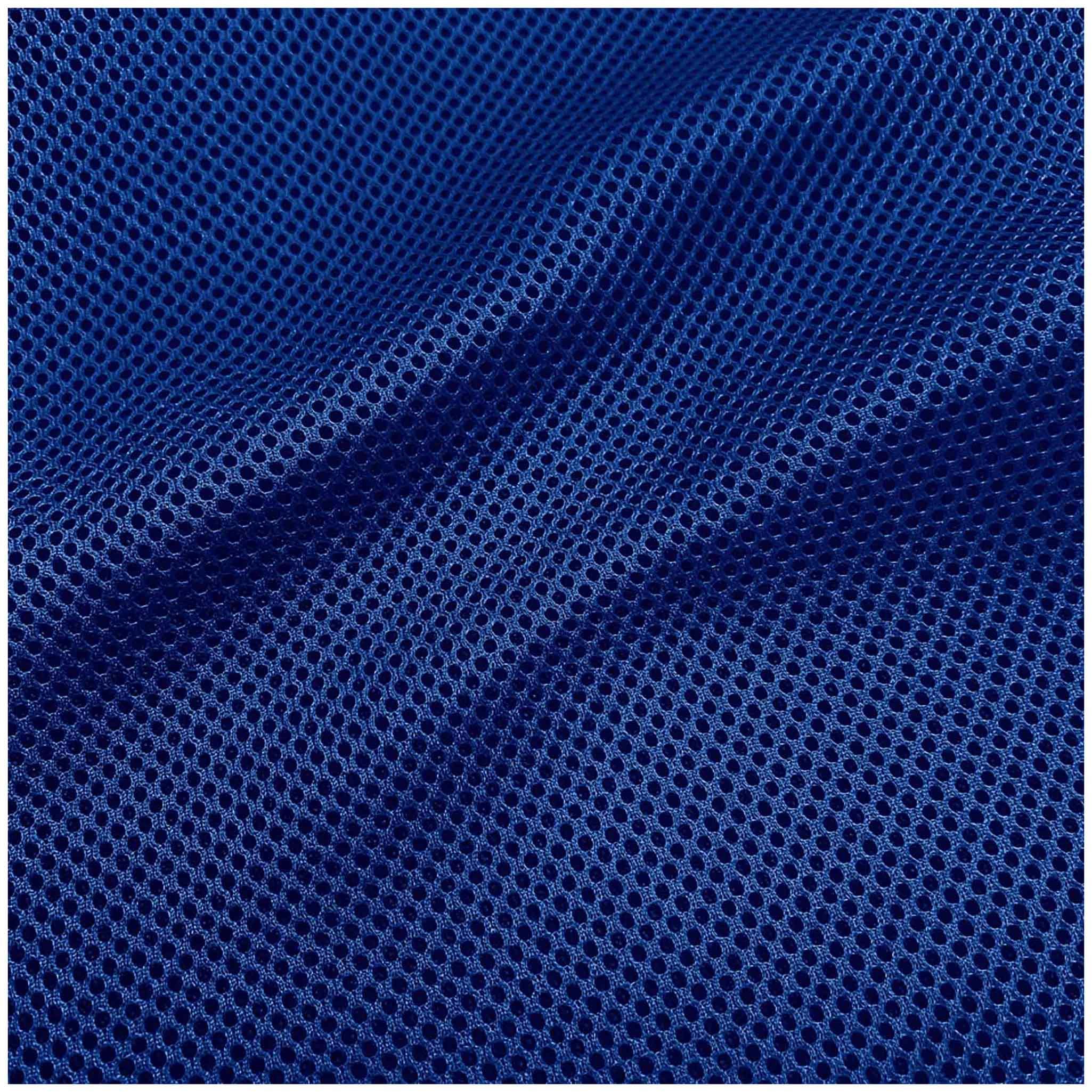maDDma Stoff 3D Air Mesh 4mm Distanzgewebe 150cm Meterware Polyester Rucksack DIY, blau