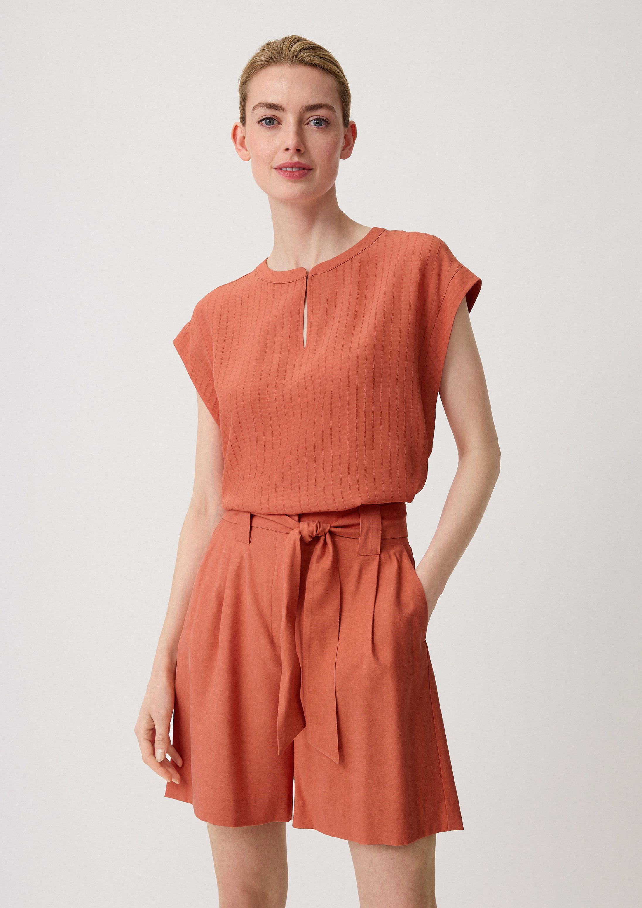 comma Shorts Hose Shorts aus Viskosestretch