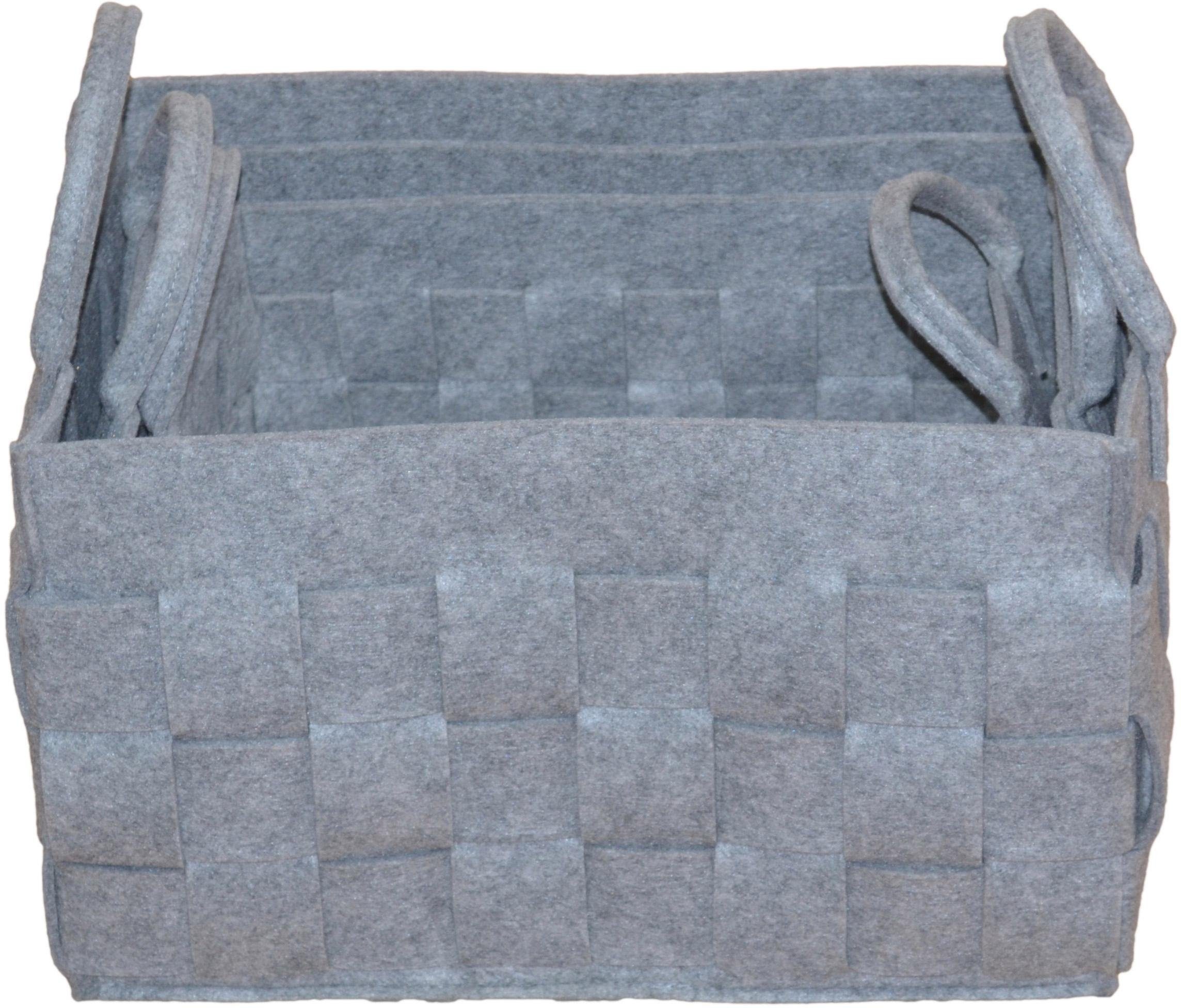 HOFMANN LIVING AND MORE Organizer (Set, 3 St), in Filzoptik