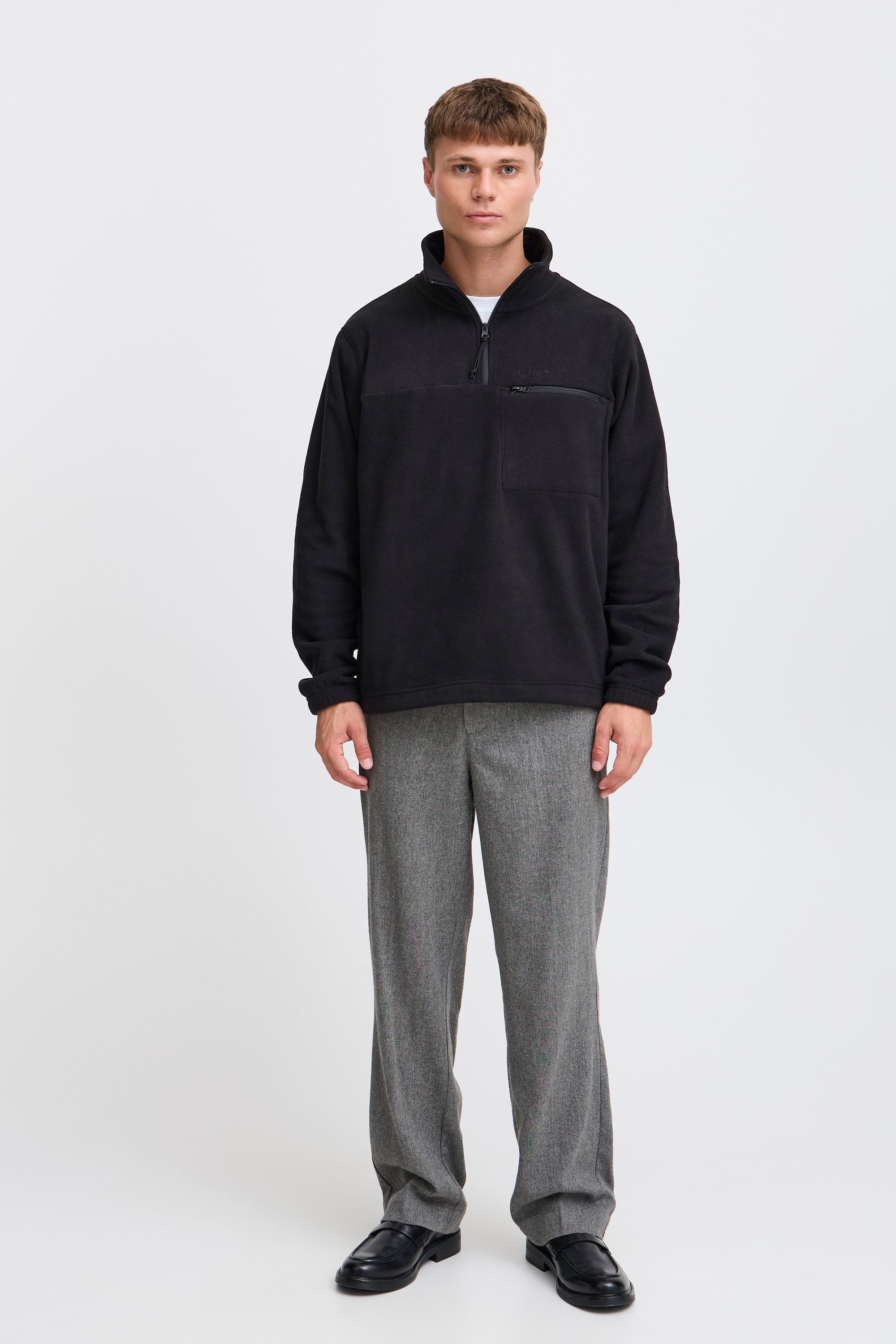 !Solid Troyer SDNobert Gemütliche Halfzip Fleecejacke