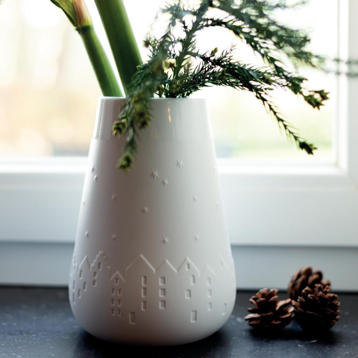 Räder Tischvase Räder Poesie Vase Winterstadt günstig online kaufen