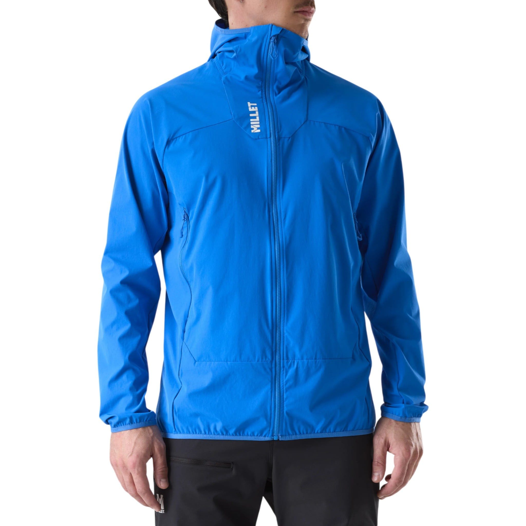 Millet Softshelljacke Kamet XCS Light Hoodie (atmungsaktiv, optimale Bewegungsfreiheit) blau