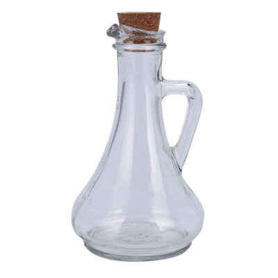 Neuetischkultur Ölspender Glasflasche mit Korken für Essig oder Öl, (Stück, 1-tlg., 1 Flasche mit Korkdeckel), Glaskrug Ölflasche Essigflasche