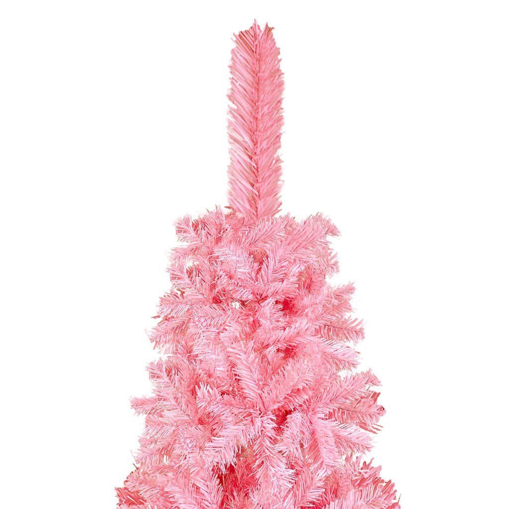 vidaXL Künstlicher Weihnachtsbaum Schlanker 150 cm Weihnachtsbaum Rosa