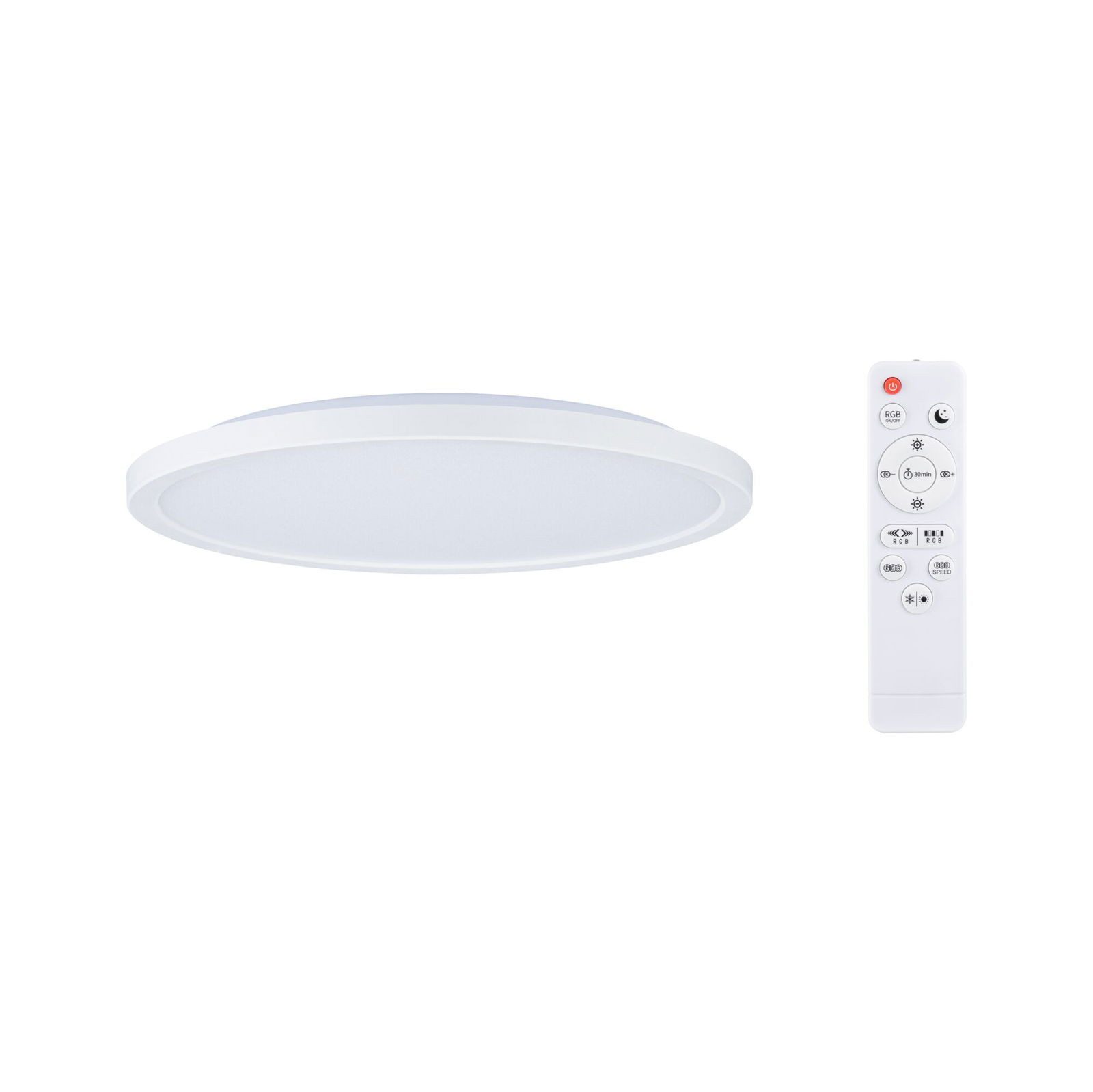Paulmann LED Panel LED Panel Atria Shine rund 290mm 192W 1500lm RGB+ dimmbar, LED fest integriert, Tageslichtweiß, Farbwechsler & Farbsteuerung