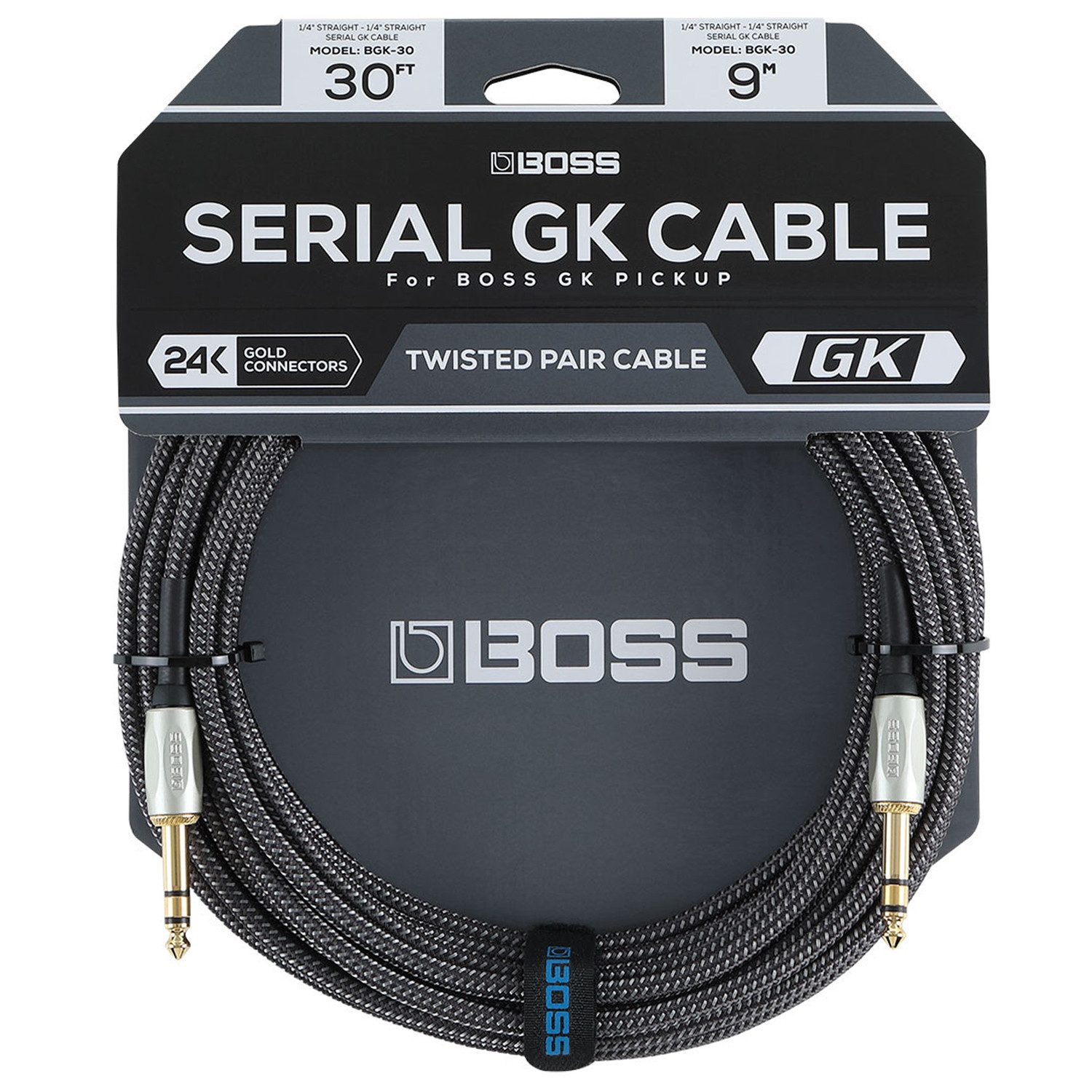 Boss by Roland Boss BGK-30 Serial GK-Kabel für Synthesizer-Effektgerät 9m Instrumentenkabel, Serial GK-Kabel, für Gitarren-Synthesizer (900 cm), Hochwertig