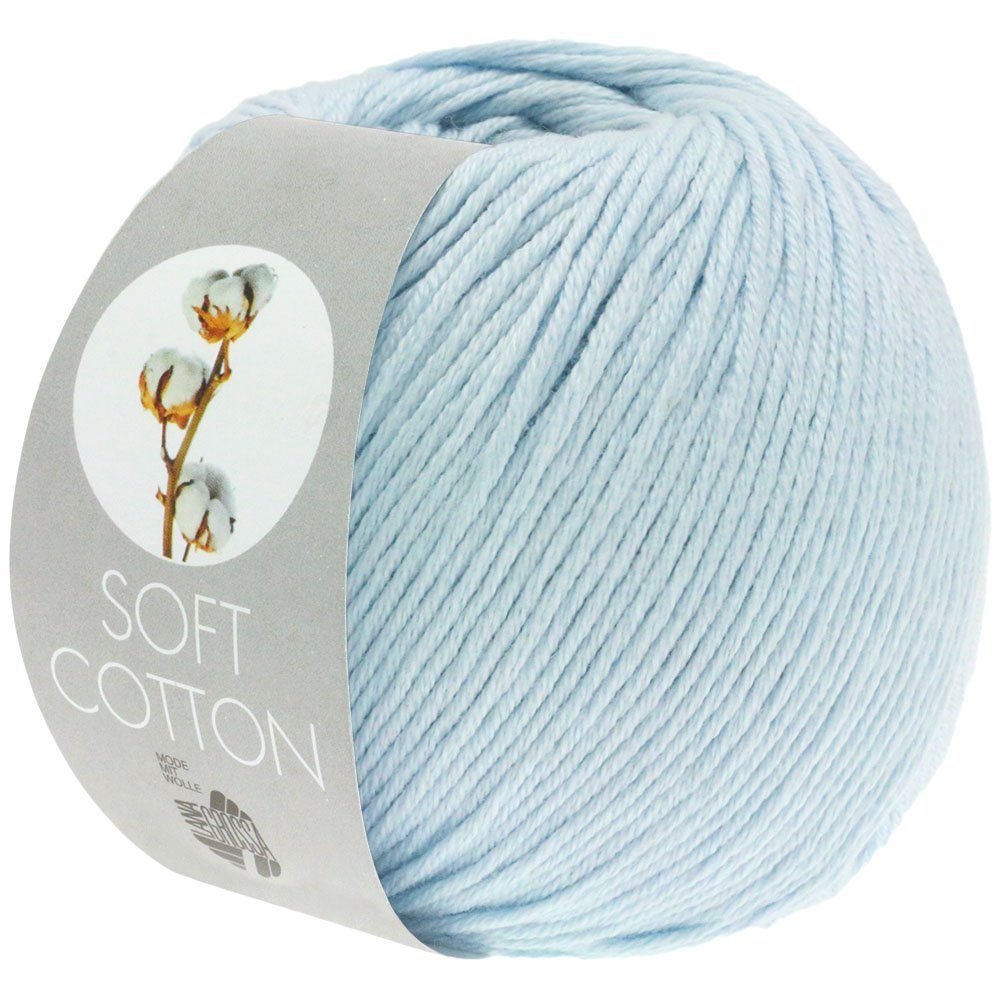 LANA GROSSA SOFT COTTON Häkelwolle, 140 m (weiches, vielseitiges Garn für höchsten Tragekomfort), 50 g
