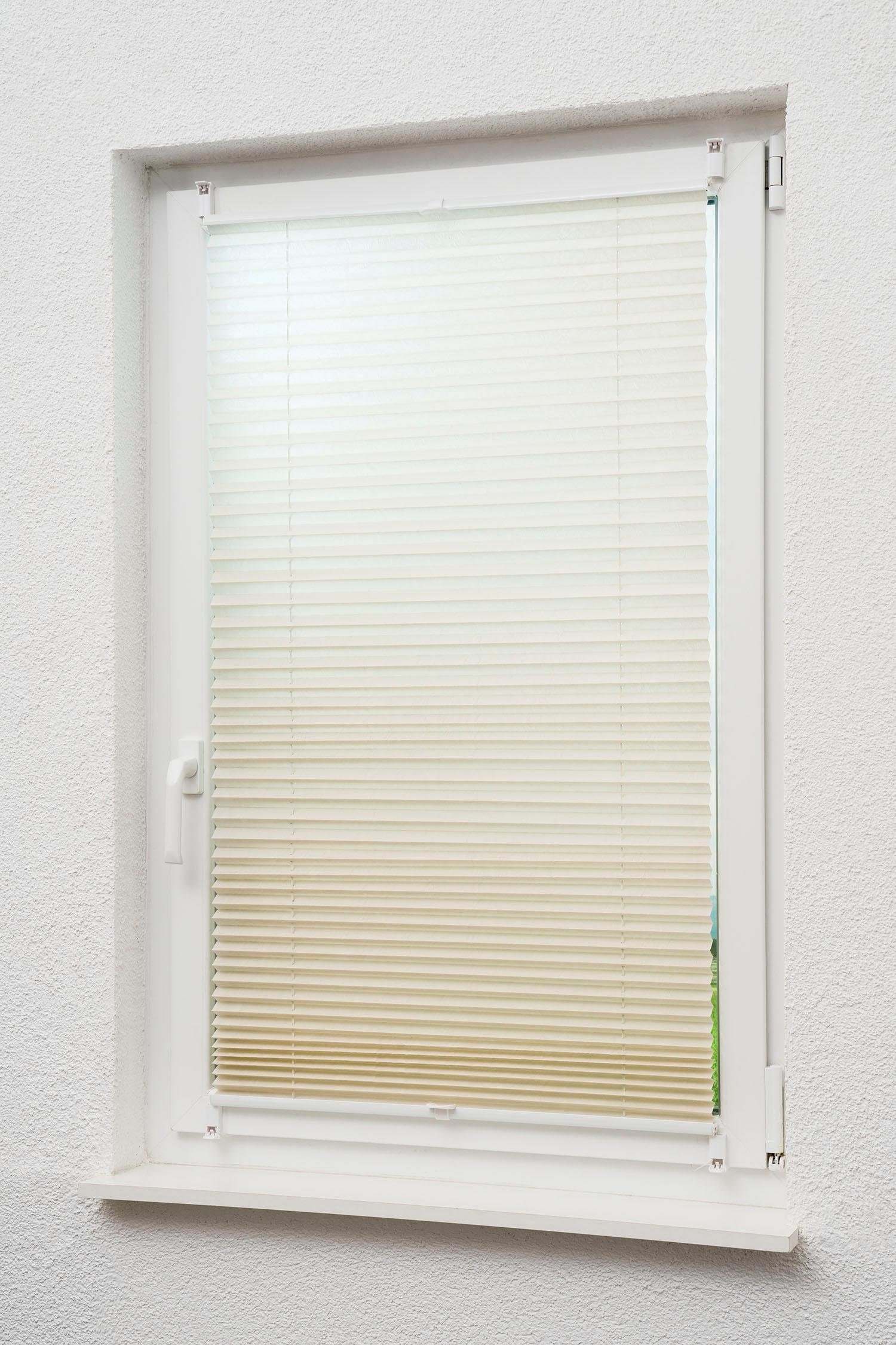 sunlines Plissee One size Style Crush, Lichtschutz, ohne Bohren, verspannt, Klemmfix, mit Klemmträgern