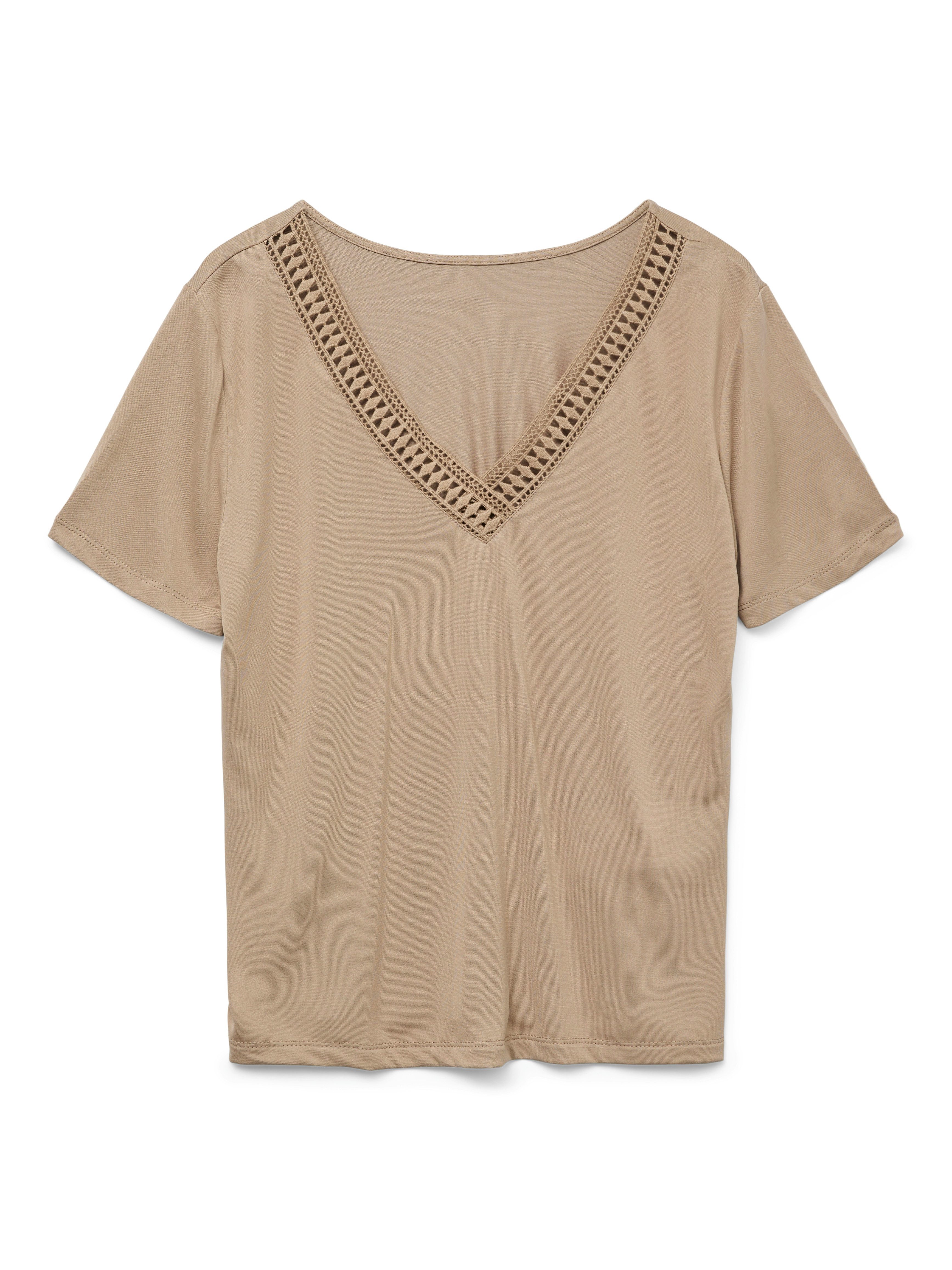Vero Moda Kurzarmshirt VMSAVANNAH LACE 2-WAY günstig online kaufen