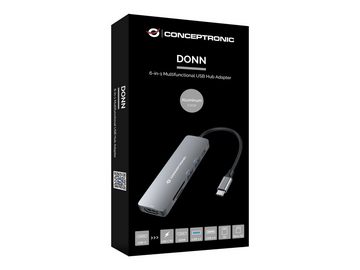 Conceptronic USB-Verteiler CONCEPTRONIC Adapter USB Hub->HDMI,USB-C PD,1x3.0/1x2.0USB