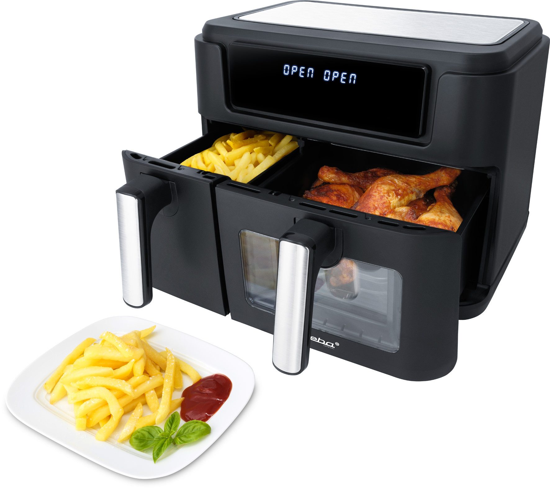 Steba Heißluftfritteuse HF 9500 DUO, 2400 W