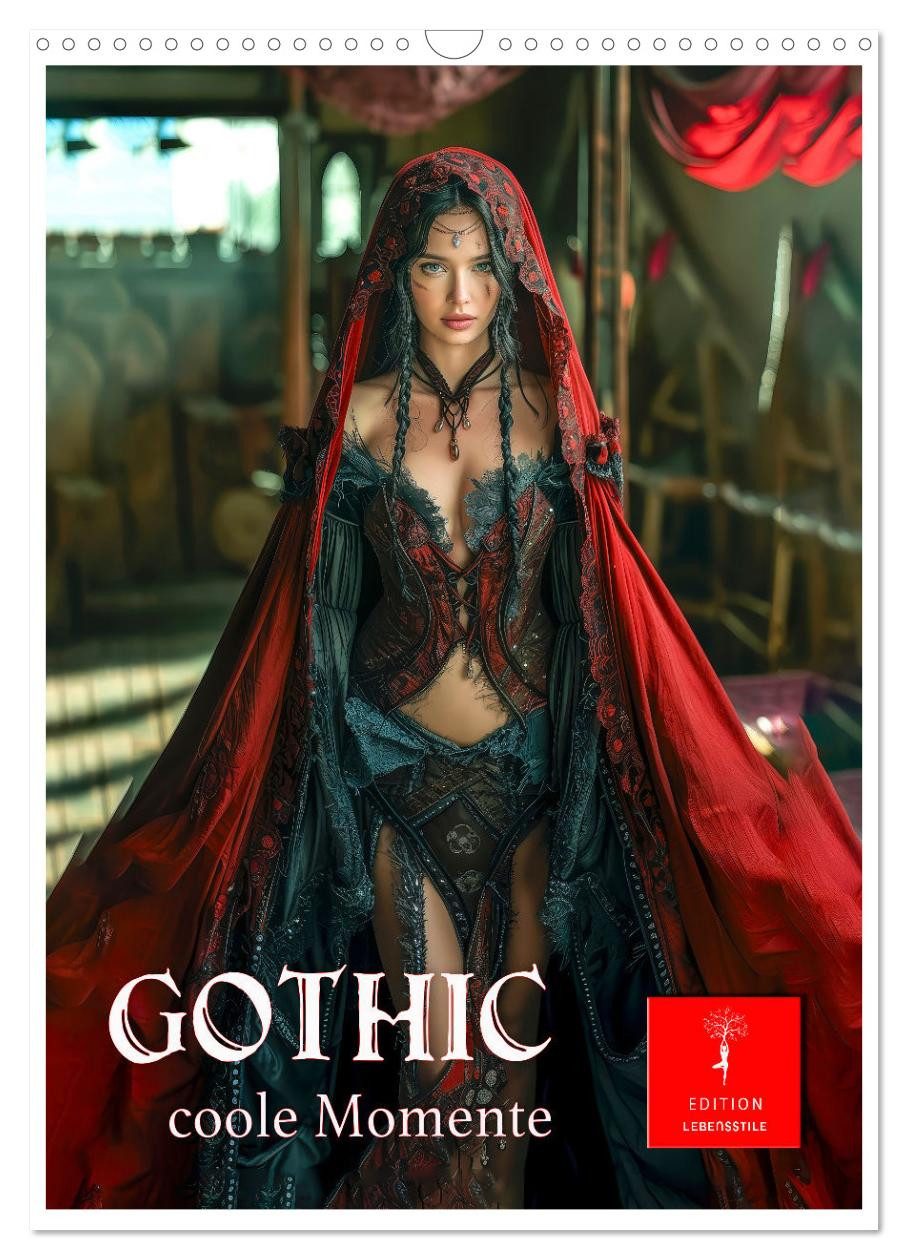 CALVENDO Wandkalender Gothic coole Momente (Wandkalender 2026 DIN A3 hoch), CALVENDO Monatsk