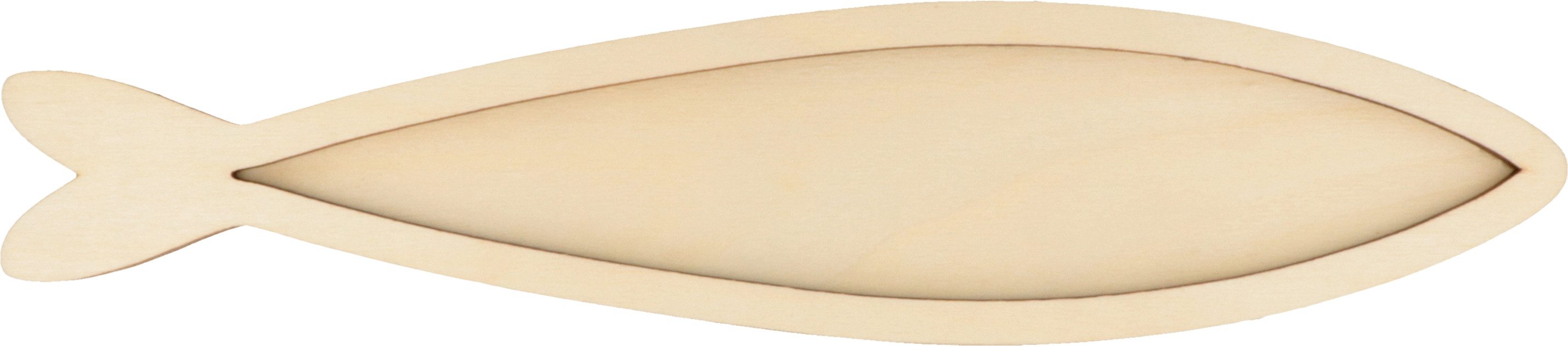 Artemio Dekoobjekt Holz-Fisch mit Rahmen, 2-tlg., ca. 30 x 6,5 cm