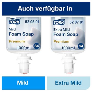 TORK Flüssigseife 520701 Premium Schaumseife extramild für S4 Spender je 1000 ml