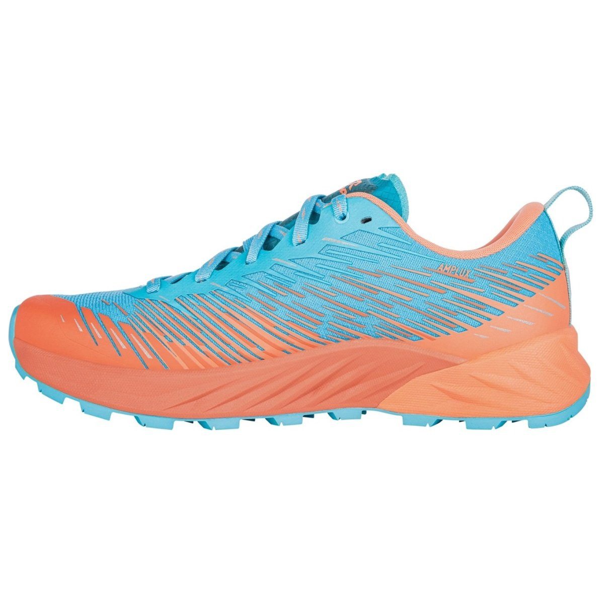 Lowa Amplux (Synthetik, Leichtigkeit) orange/arktisblau Damen Laufschuh