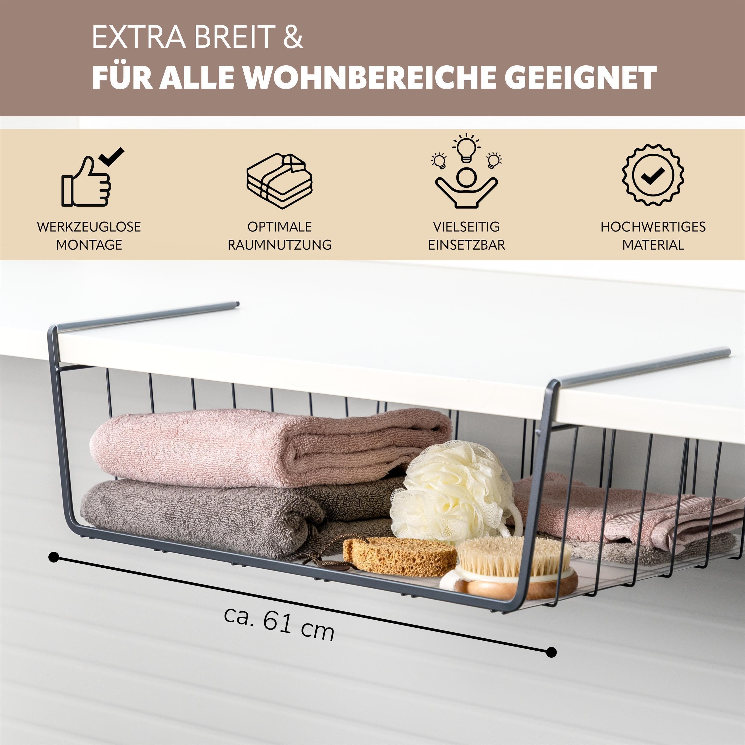 eluno Einhängekorb Maxi-Schrankkorb inklusive Einlegeboden und Kratzschutz (1 St)