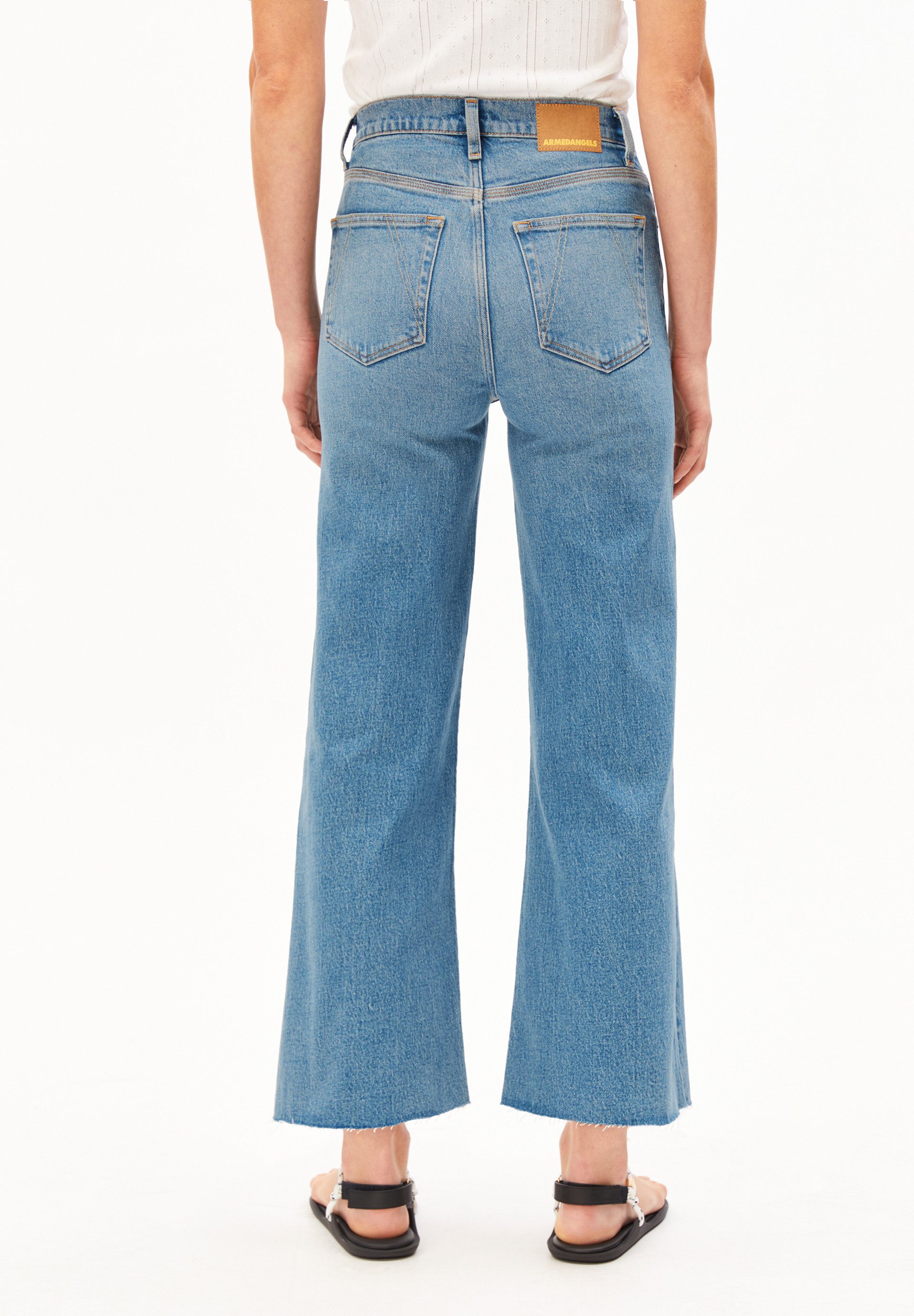 Armedangels Weite Jeans MURLIAA CROPPED (Comfort-Stretch, Skinny Fit) High waist – Bild 4 von 5