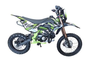 KXD Dirt-Bike 125cc Dirtbike Cross Pitbike Cross Bike KXD 609 E+K 17/14 Licht Grün