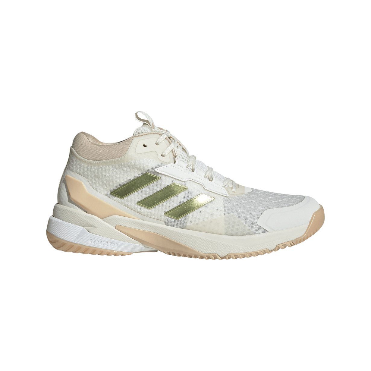adidas Performance Hallen-Indoorschuhe CrazyFlight 6 Mid weiss/gold Damen Badmintonschuh