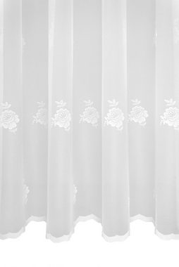 Gardine nach Maß Livia, VHG, Kräuselband (1 St), transparent, Polyester, Store, Jacquard-Wirkgardine, romantischer Landhausstil