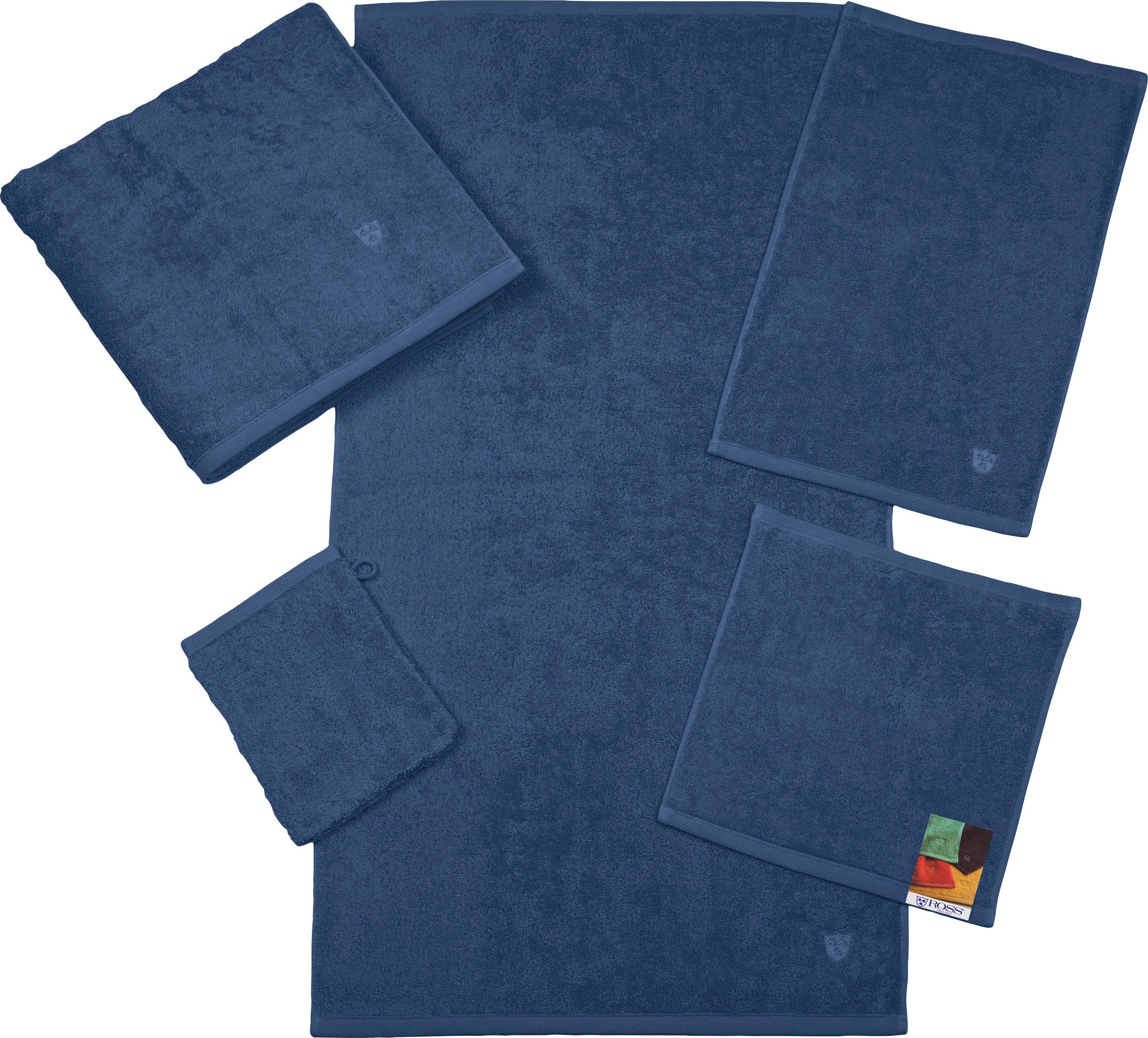 Handtücher ROSS-Emblem Bestickung (2-St), Frottier ROSS Denim Vita,