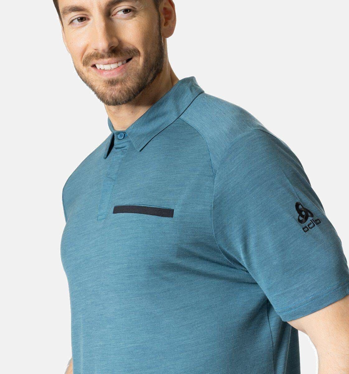 Poloshirt WOOL Odlo 130 PERFORMANCE (1-tlg) ESSENTIAL Herren Poloshirt