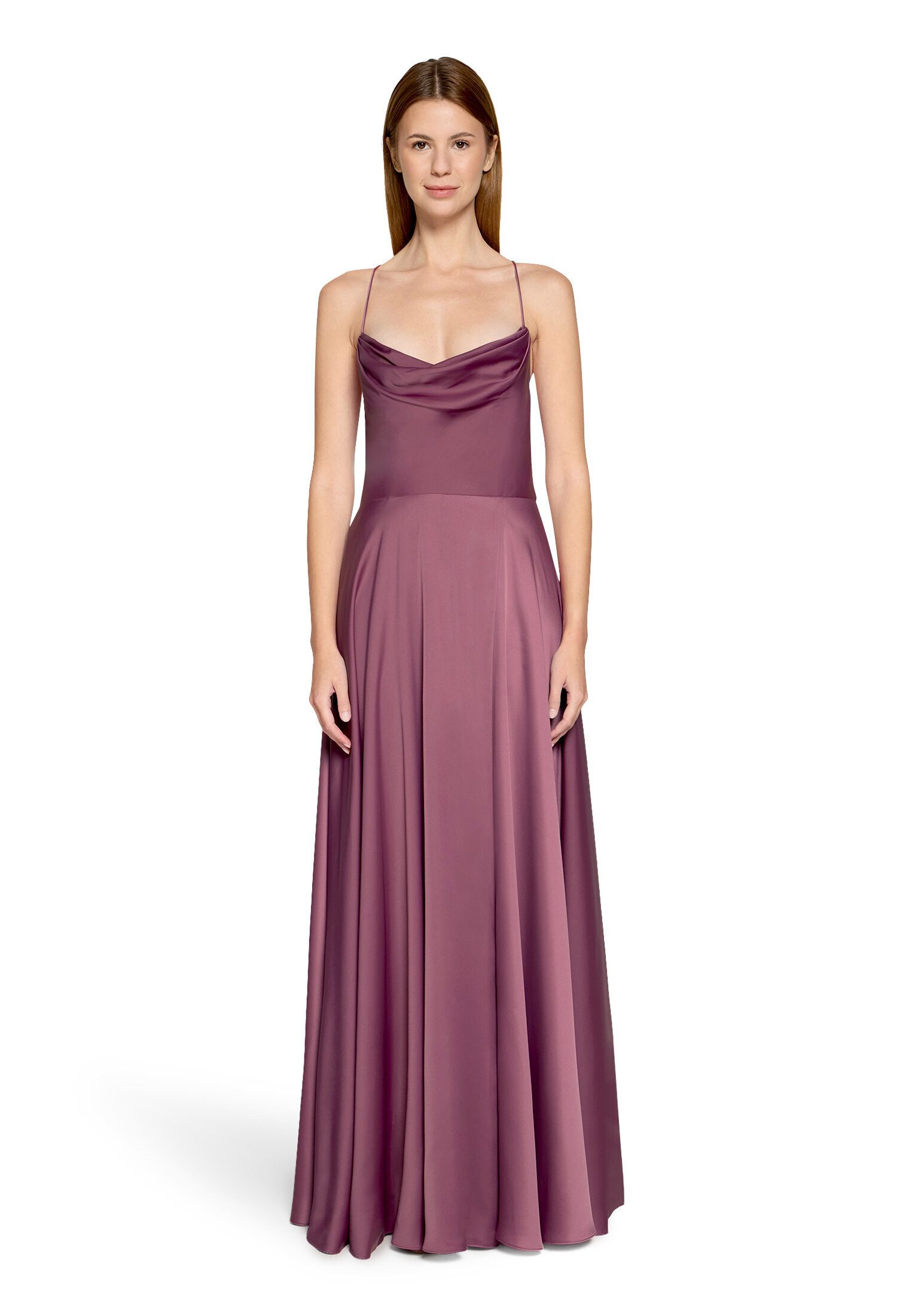 Vera Mont Abendkleid Damen mit Wasserfallausschnitt Material