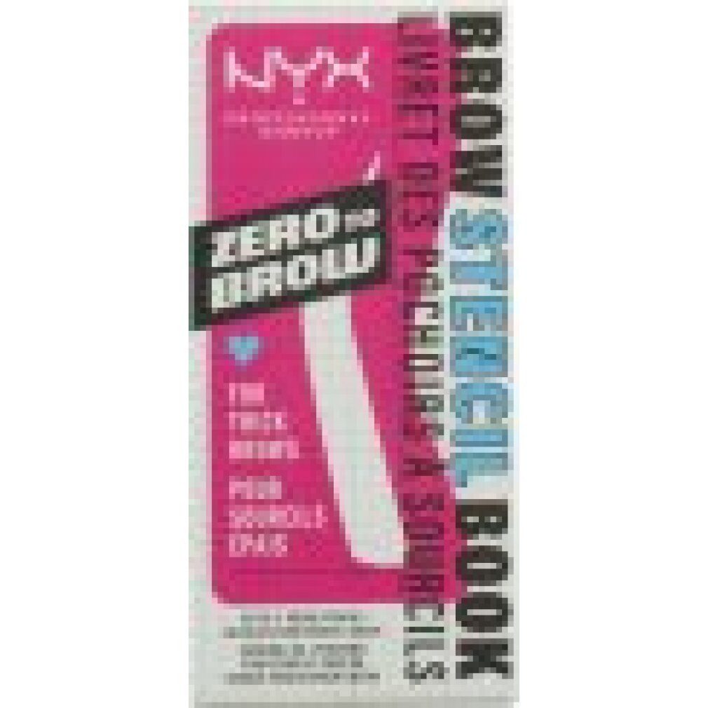 Nyx Professional Make Up Augenbrauen-Stift Zero To Brow Augenbrauenschablonen 4 Stück - für dicke Brauen