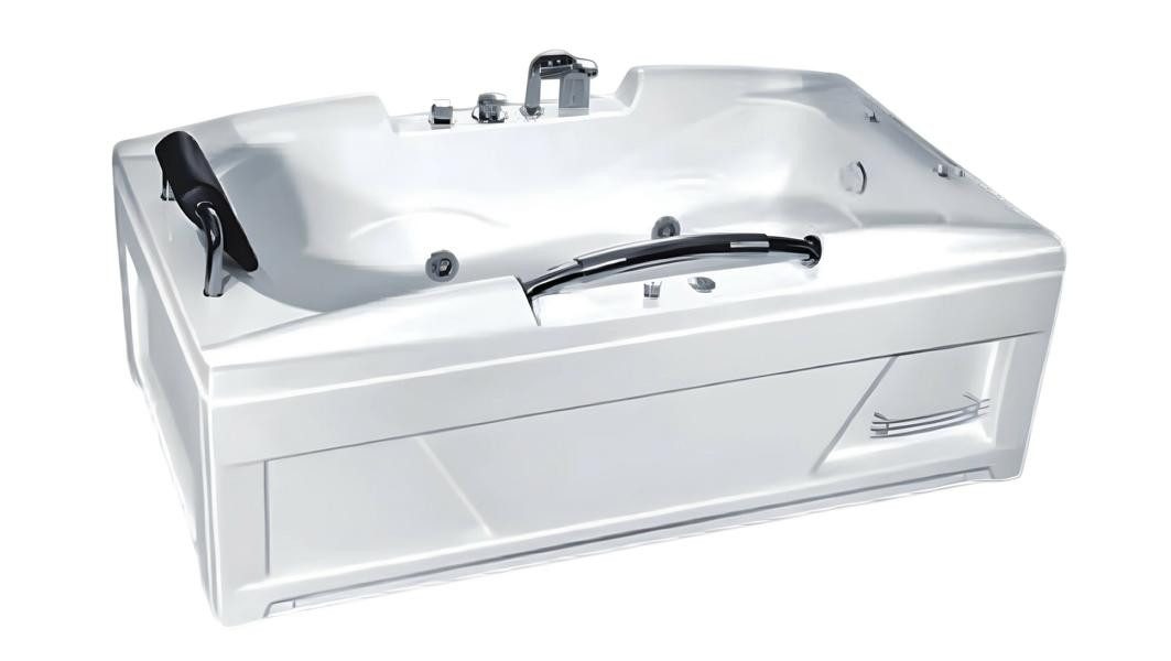 JVmoebel Whirlpool-Badewanne Blubberbad Whirlpool Hydromassagewanne aus Acryl in Weiß, Made in Europe