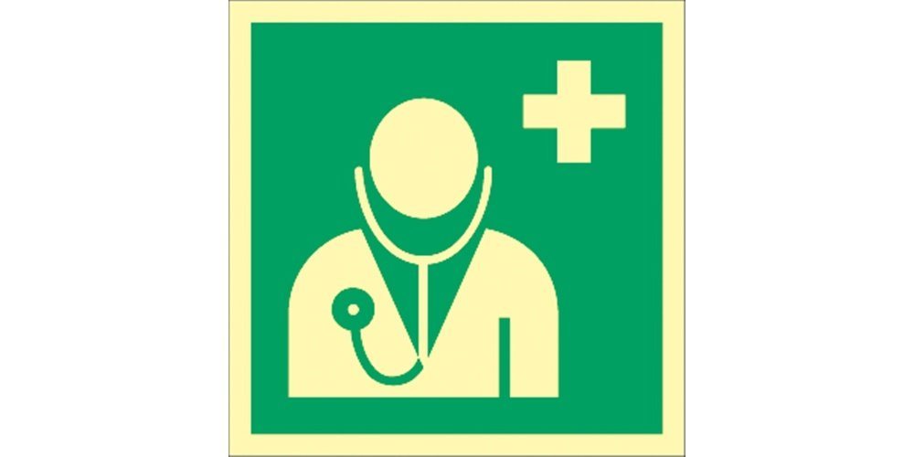 Thumbnail - König Werbeanlagen Hinweisschild Arzt, Symbolschild, ISO 7010