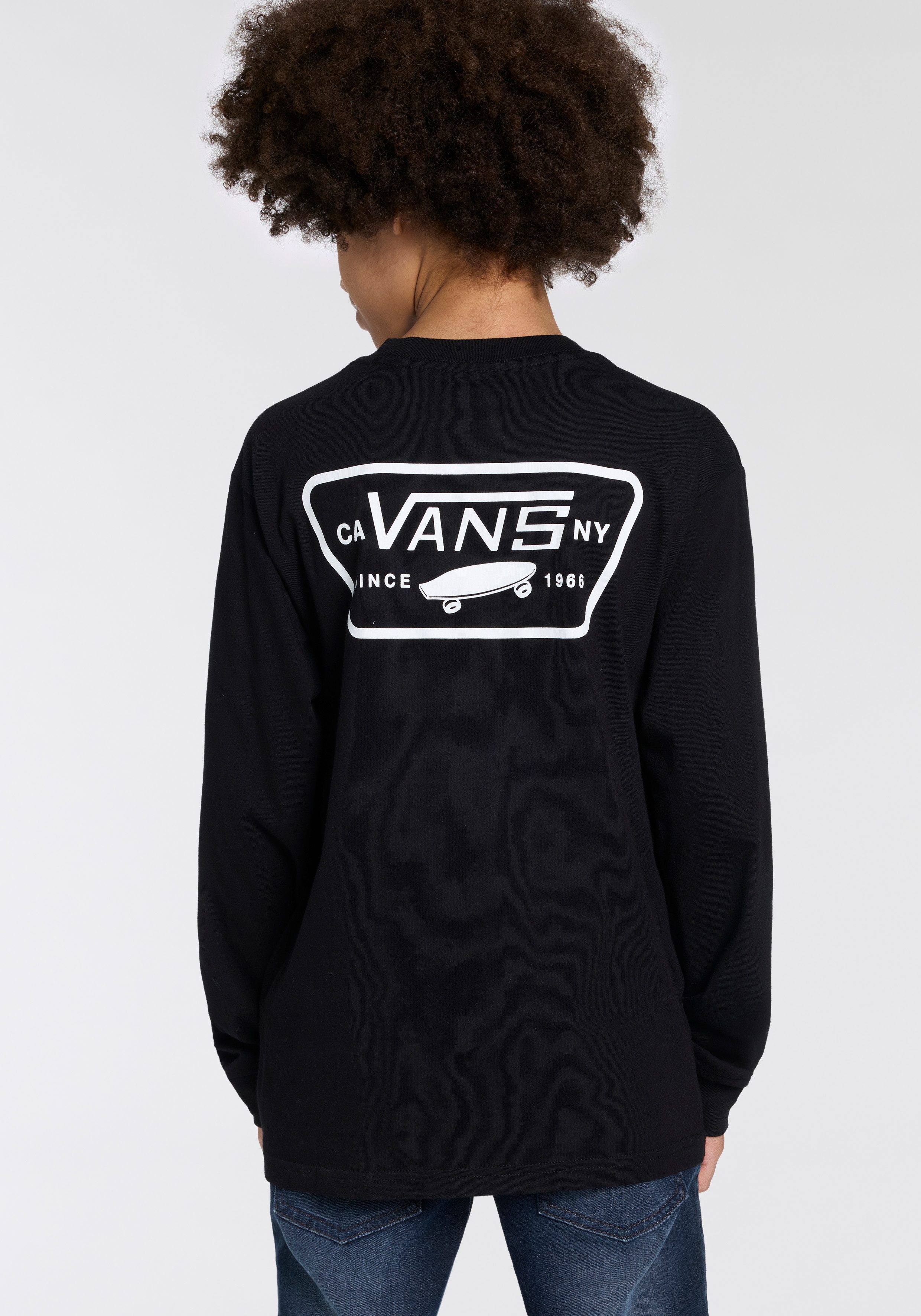 Vans T-Shirt FULLPATCHBACKLS für Kids konzipiert, Langarm-Design, aus Baumwolle