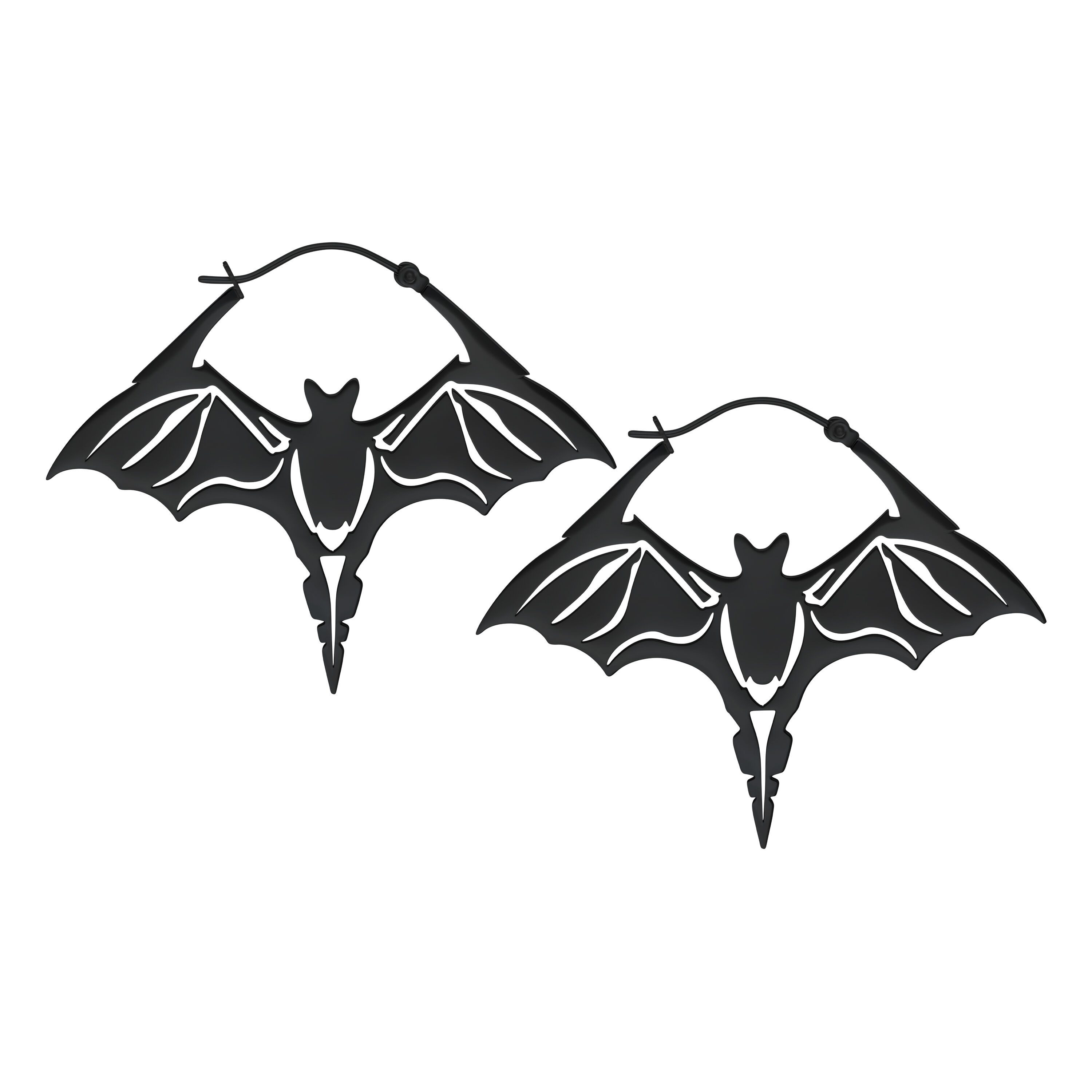Paar Ohrhänger Bat Hoops