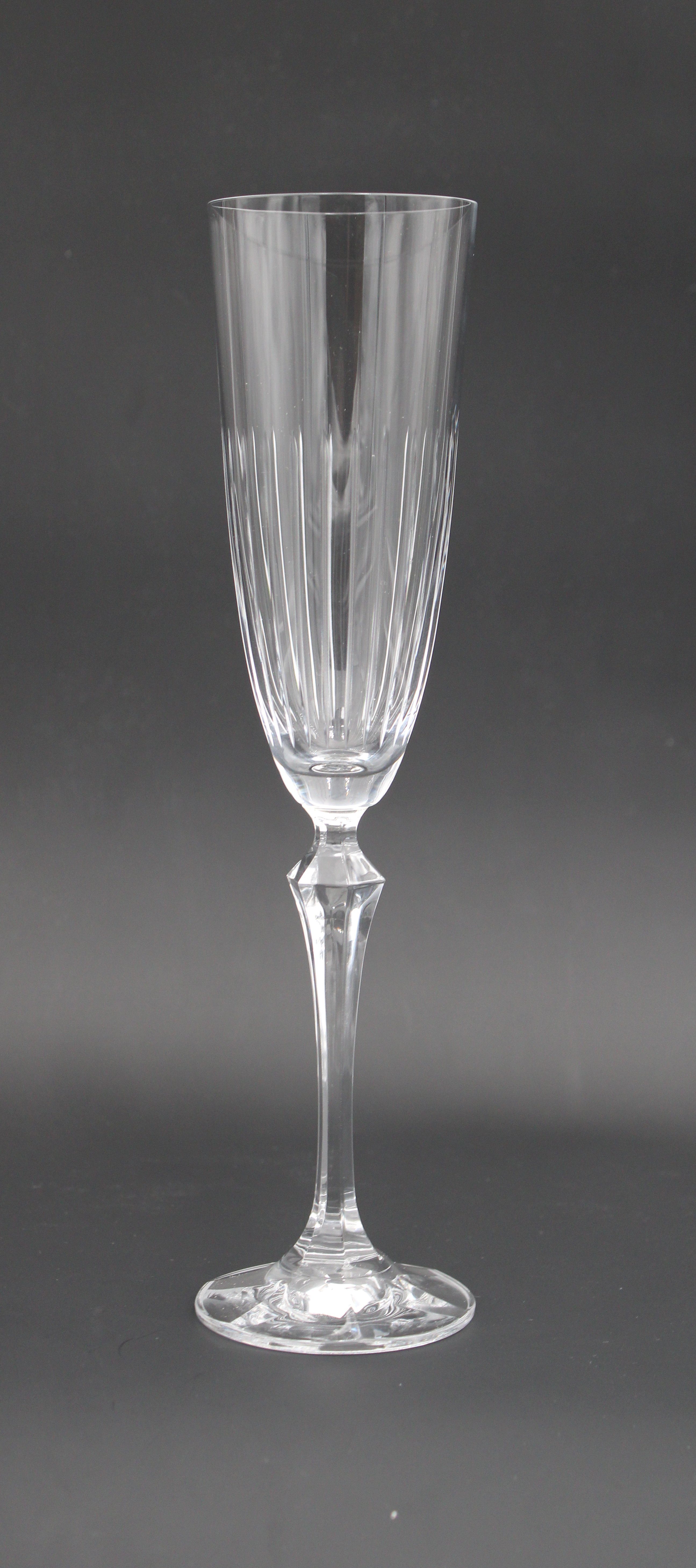 Crystalex Sektglas Elisabeth klar geschliffen 200 ml 6er Set, Kristallglas,  Kristallglas, klar Schliff