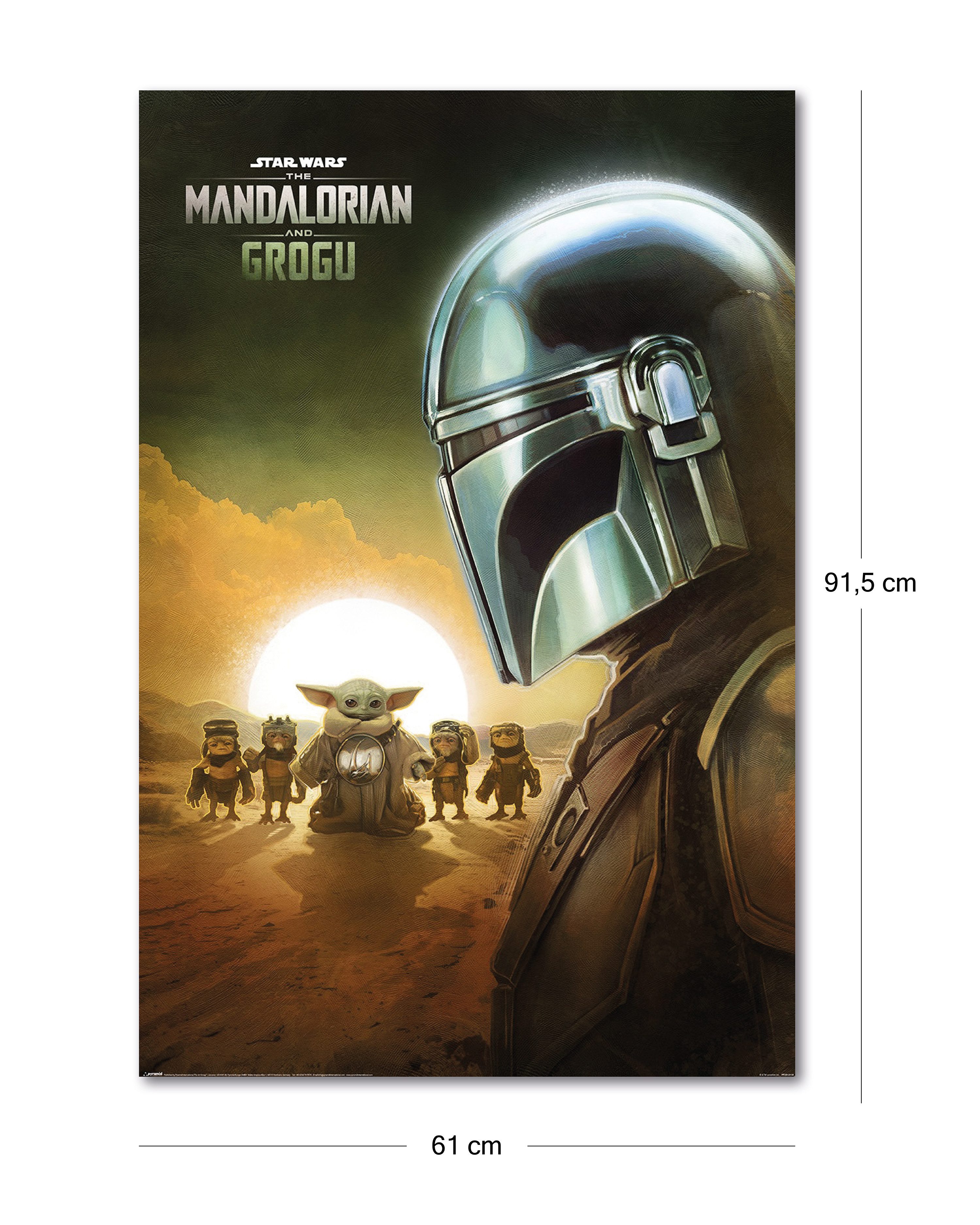 PYRAMID Poster The Mandalorian & Grogu Poster Sunset 61 x 91,5 cm