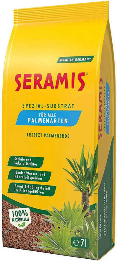 Seramis Pflanzgranulat Seramis Spezial-Substrat für alle Palmenarten 7 l Einzelpack, mit Pflanzgranulat, Lava sorgt für Drainagewirkung