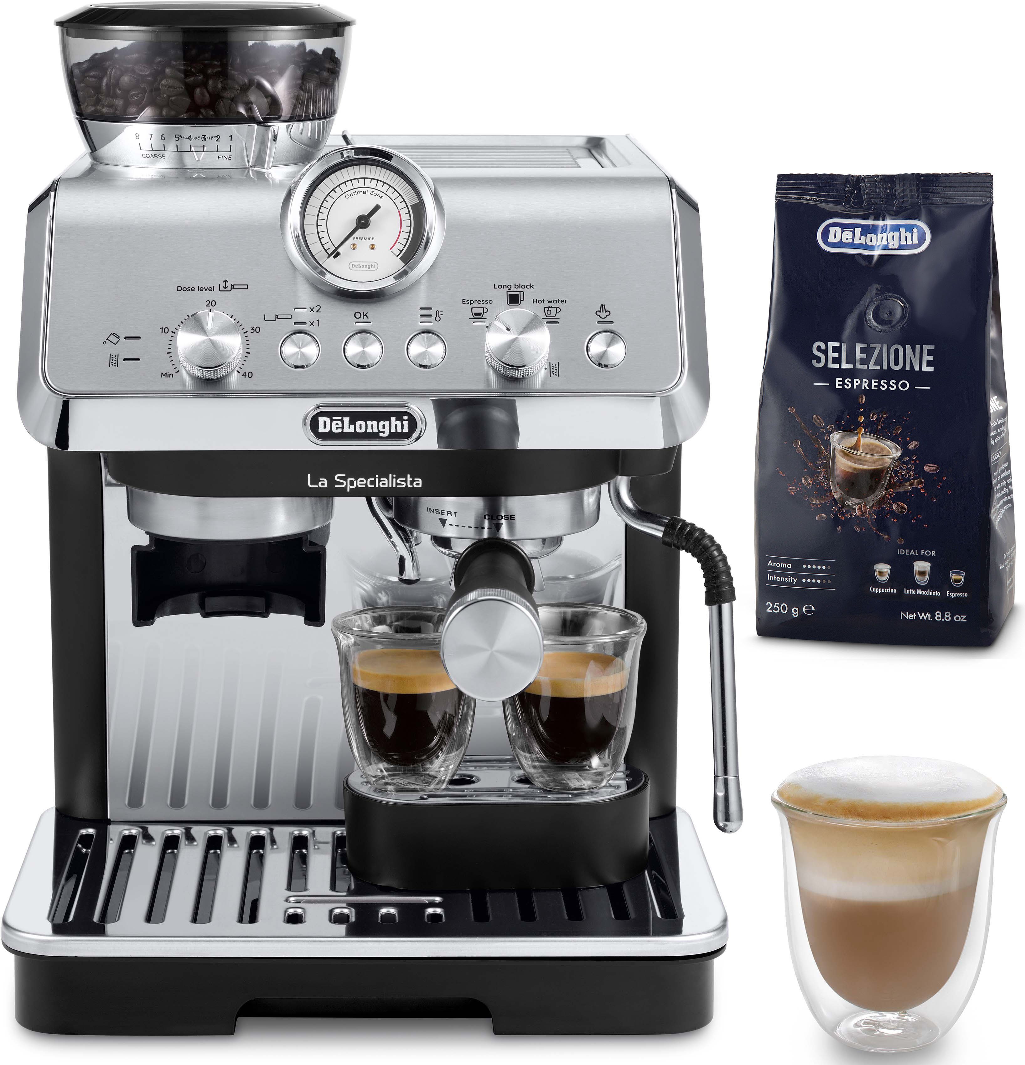 De'Longhi Espressomaschine LA SPECIALISTA EC9155.MB, Siebträger, inkl. 250g Selezione Espresso im Wert von UVP € 6,49