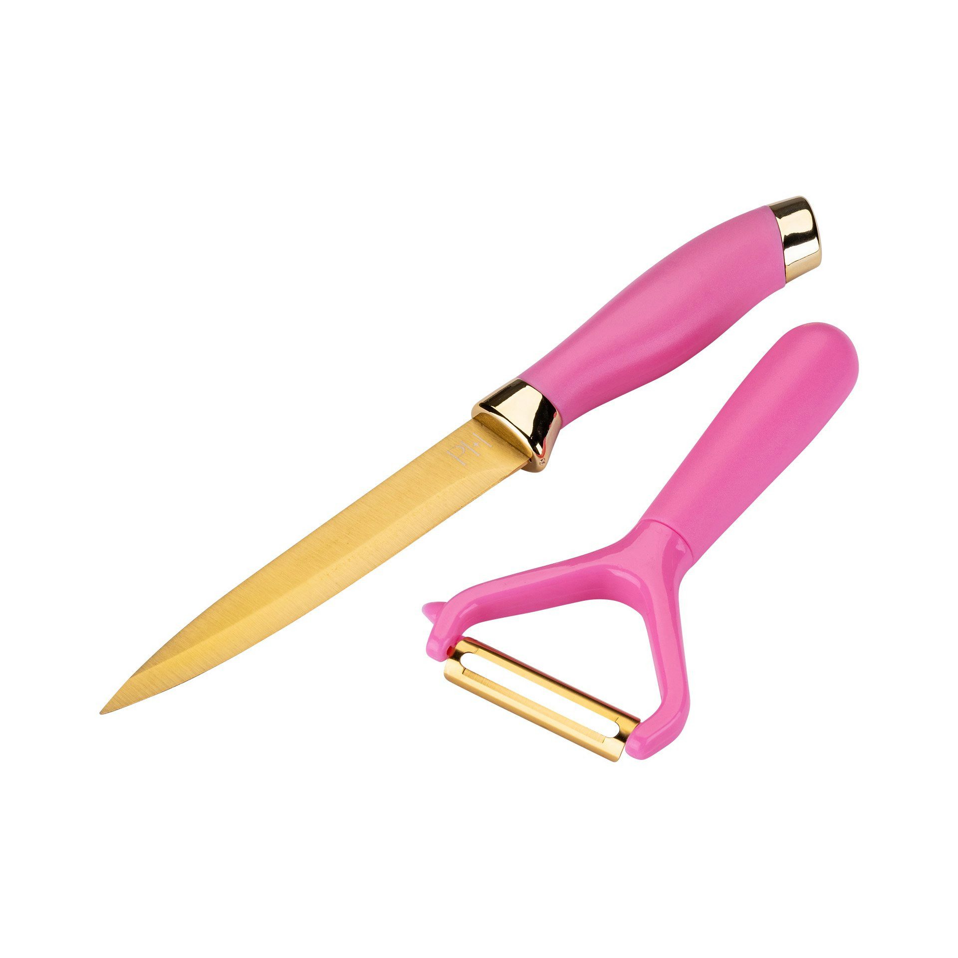 Paris Hilton Schälmesser Schäler- und Messer-Set, Obst- und Gemüseschäler, Fleischmesser