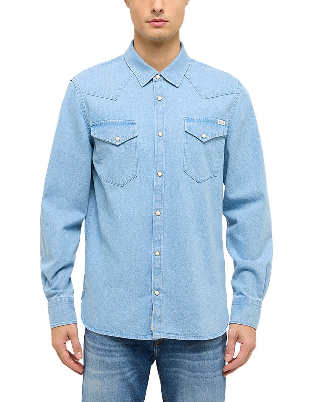 MUSTANG Langarmhemd Herren Style Duver
