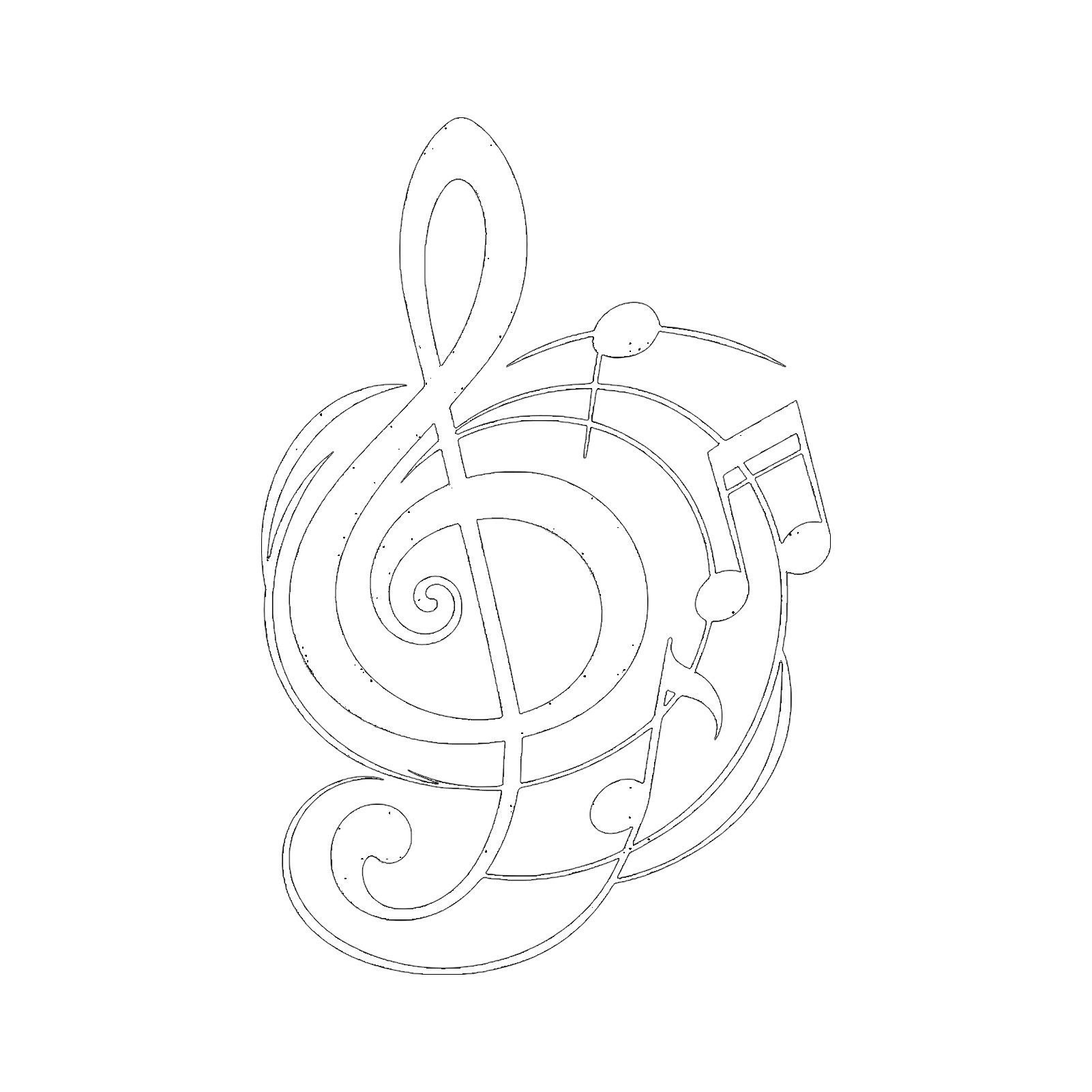 Jumpeak Wanddekoobjekt Wanddekoration zum Musik, Noten, Violinschlüssel, Strichkunst, Elegant, Metall,4 Farben, 3 Größen, Notensystem, Dekoration für das Musikzimmer