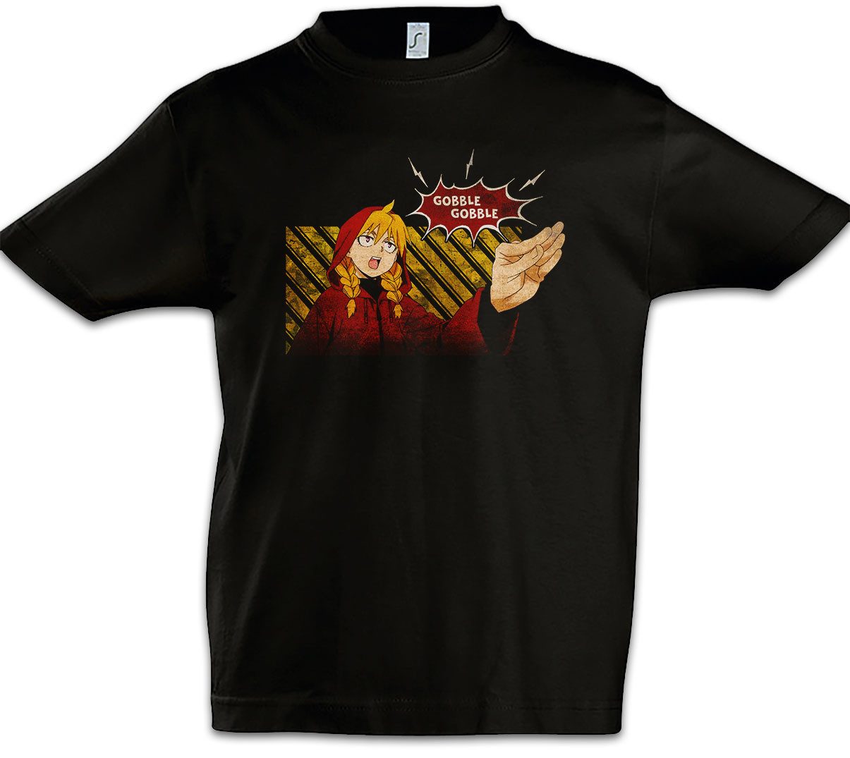 Print-Shirt Gobble Gobble 3 Kinder T-Shirt Daemons Realm Girl Manga Hiromu Of The