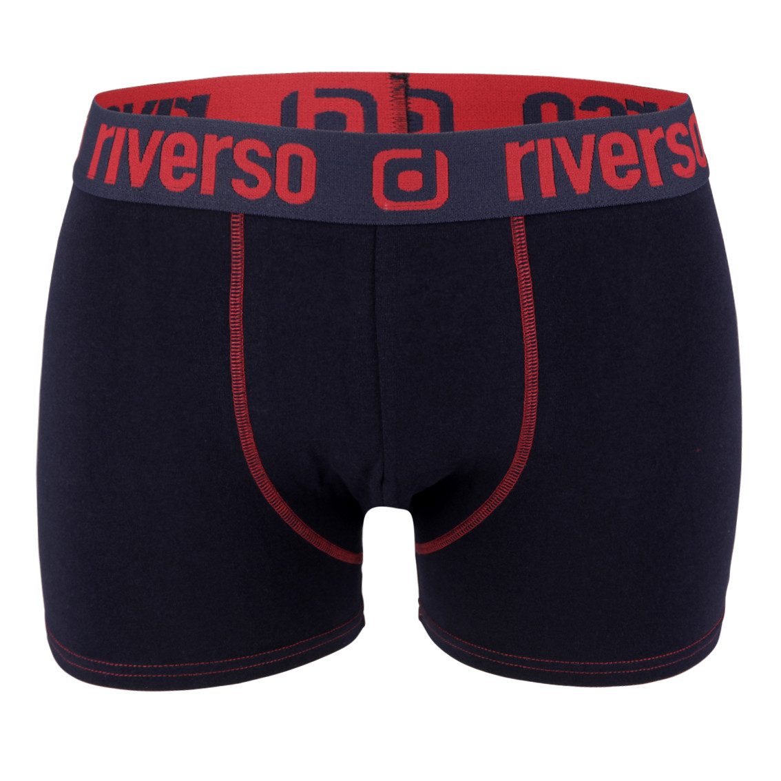 riverso Boxershorts Herren Retroshorts RIVOle Unterhosen (Vorteilspack, 12-St) Basic Boxer mit Stretch