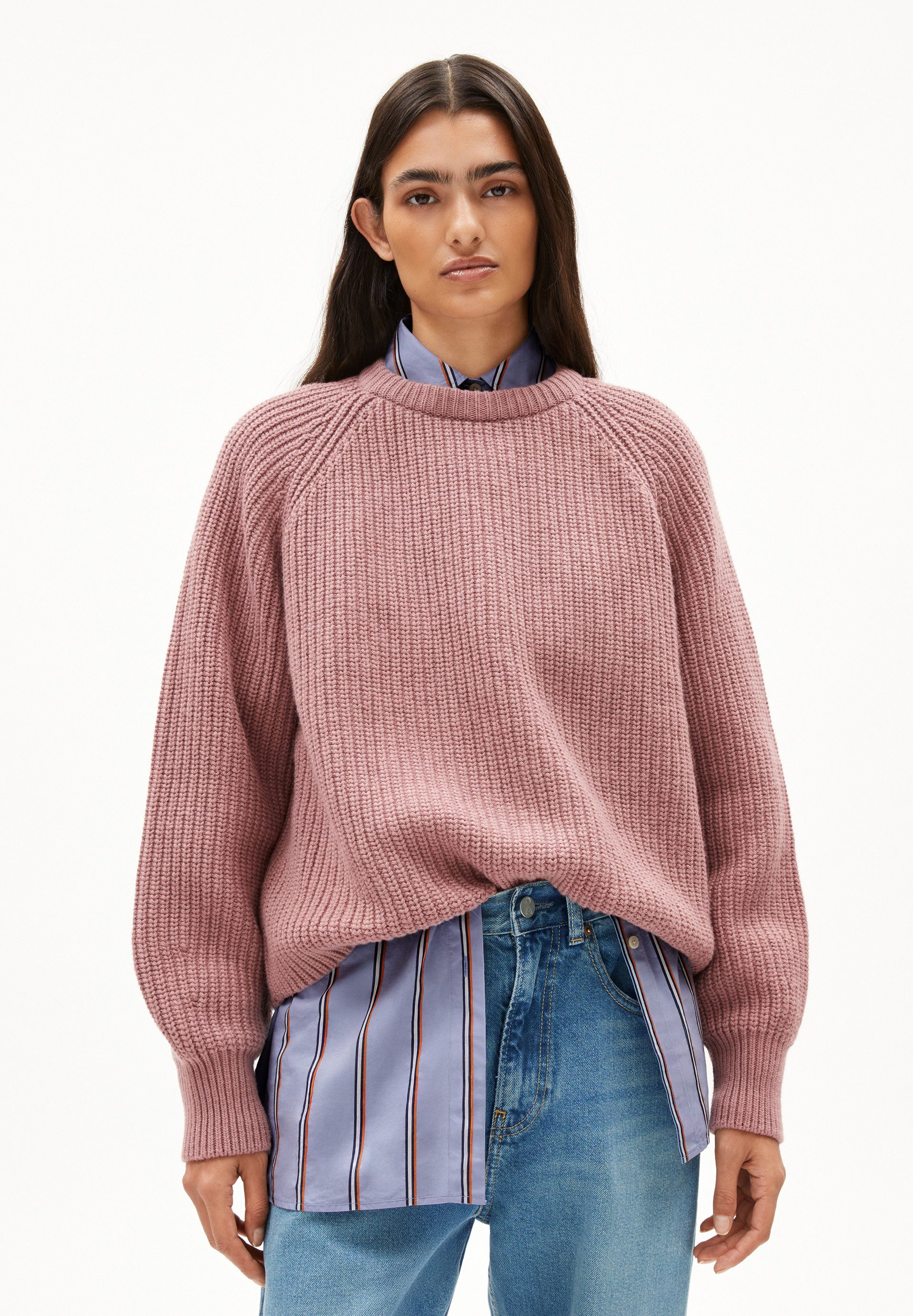 Armedangels Strickpullover KAAGI Pullover aus Bio-Woll Mix Loose Fit (Loose günstig online kaufen