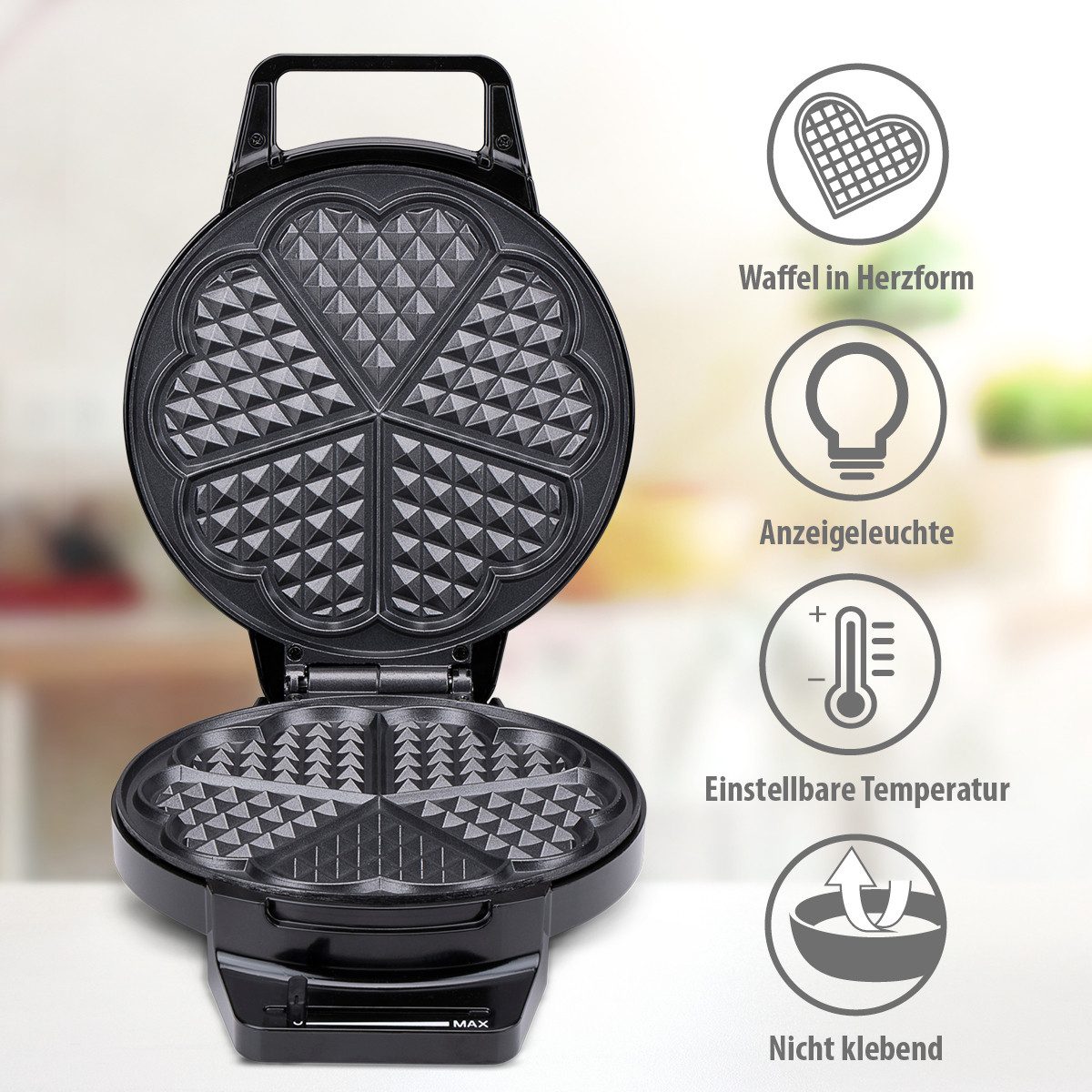 Alpina Waffeleisen alpina Waffeleisen Herzform