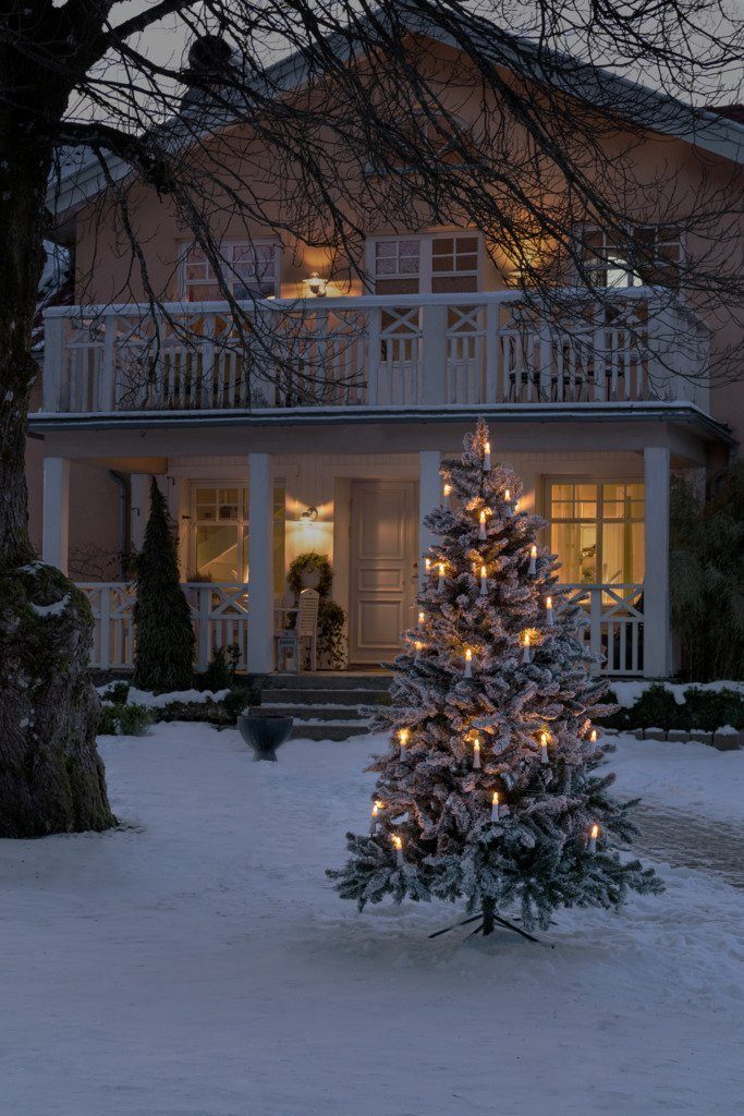 Dioden bernsteinfarbene aussen, Topbirnen, One Weihnachtsdeko String, 25 funkelnde Christbaumschmuck, KONSTSMIDE LED-Christbaumkerzen