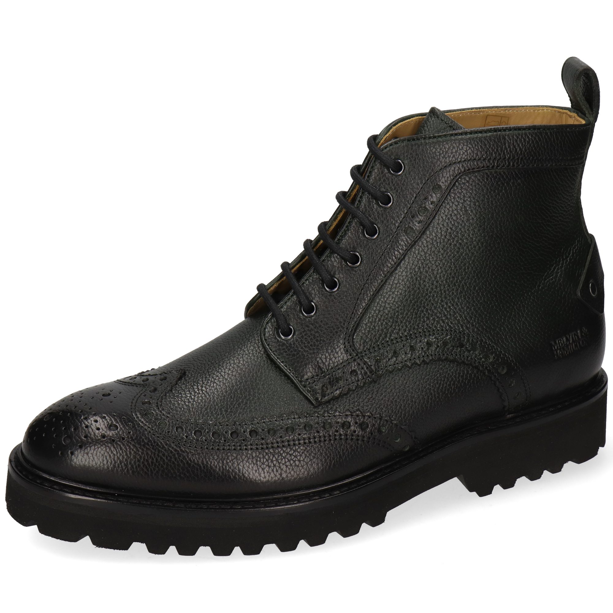 Melvin & Hamilton Matthew 48 Leder-Stiefeletten für Herren Stiefelette Flache Absätze, Echtes Leder, Vegetabile Gerbung
